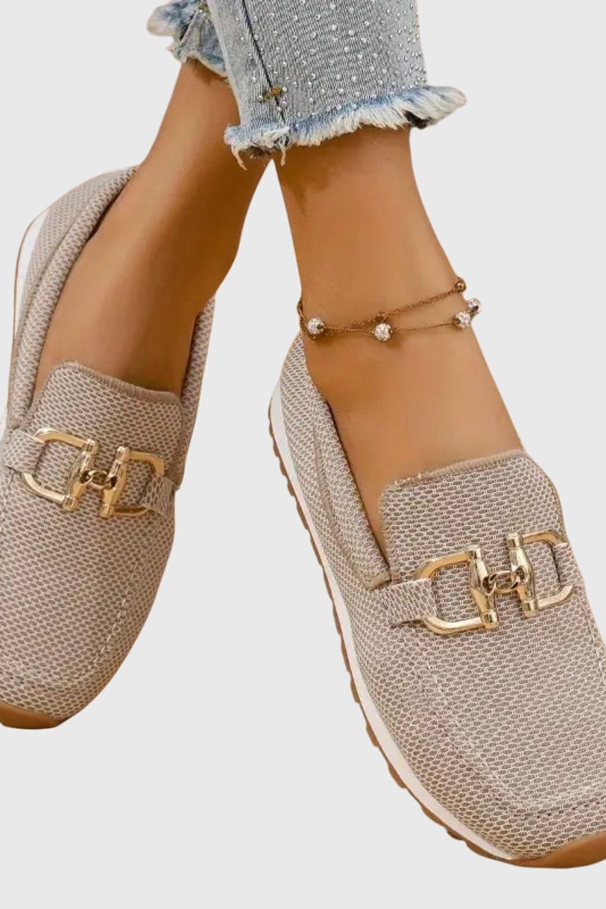 Golden Luxe Loafers