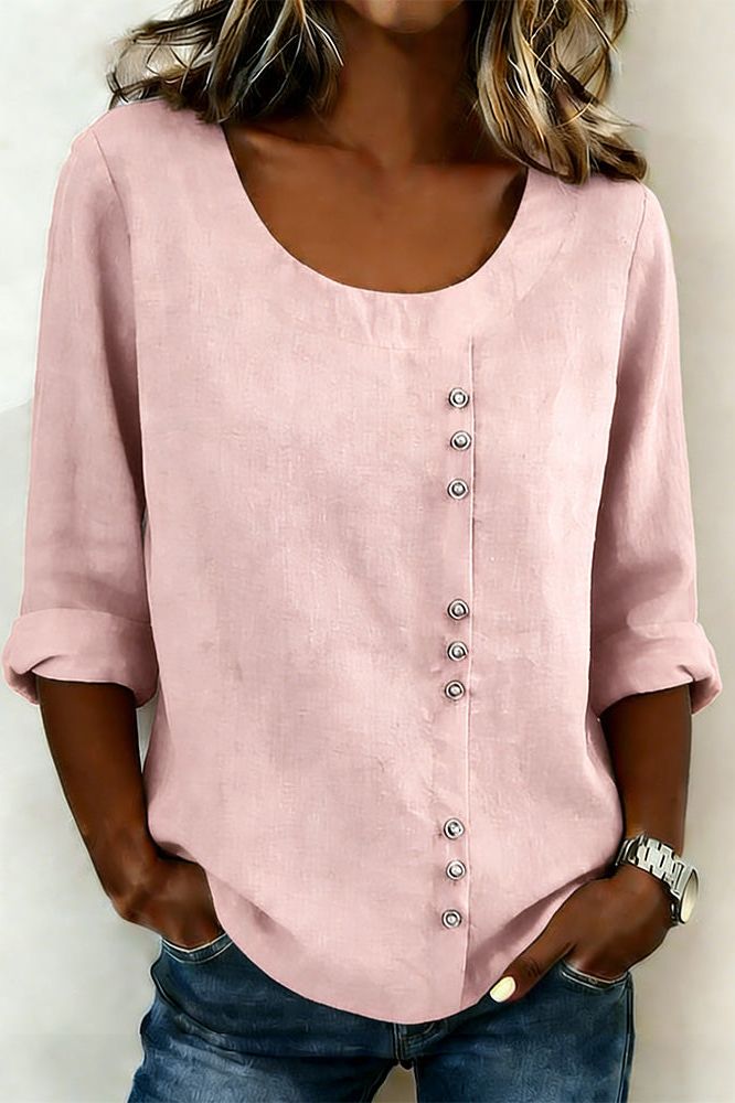 Chic Casual Button Blouse