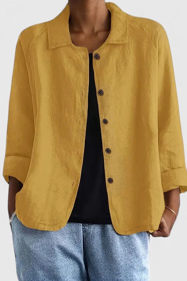 Casual Button Blouse