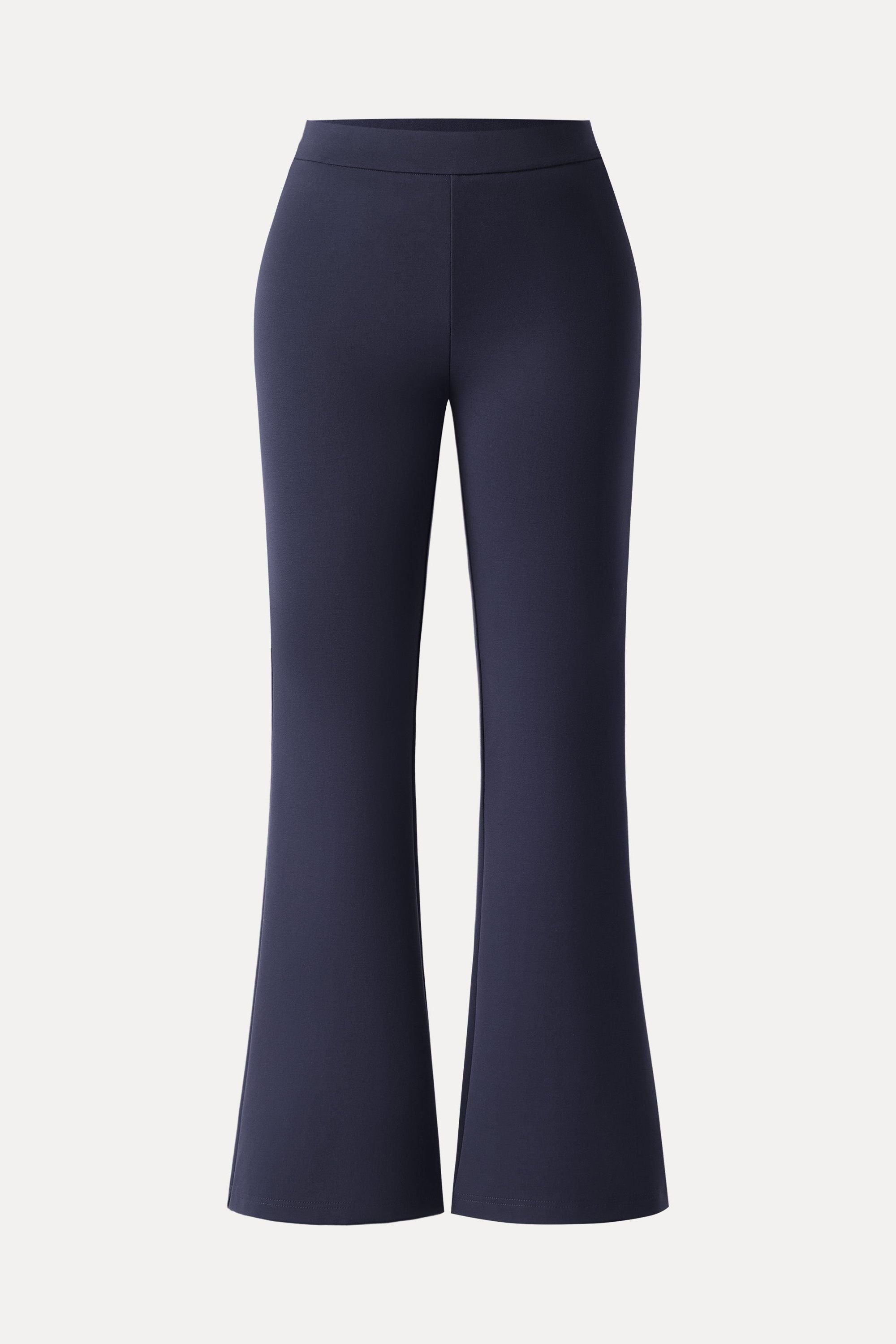 Slimming Ponte High Rise Pull-on Flared Pants