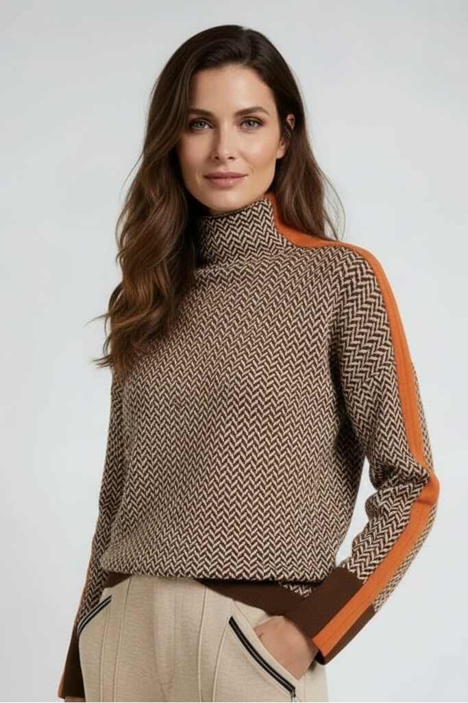 Grace Contrast Knit Sweater