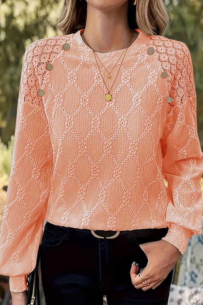 Charm Lace Detail Blouse