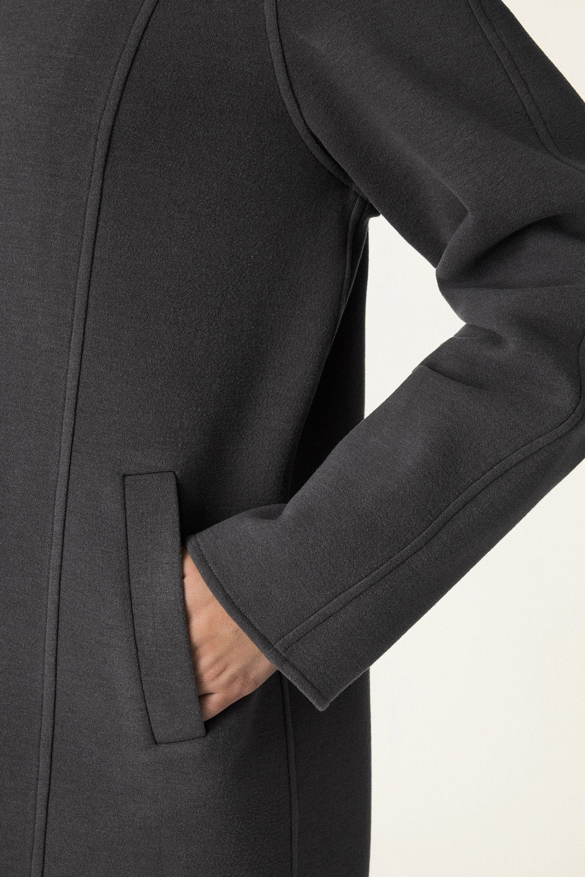 Button Front Collared Coat