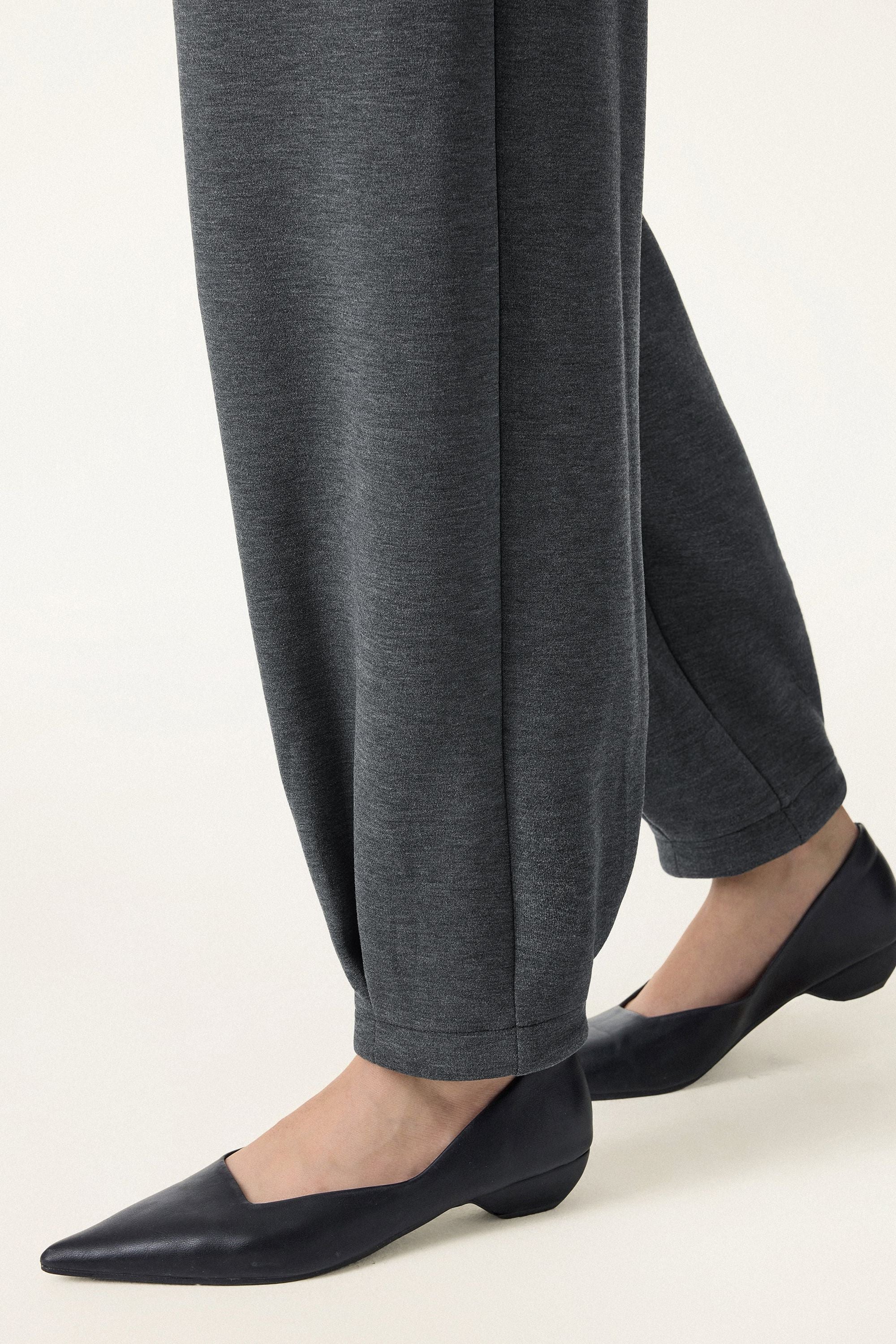 Cozy Warm High Rise Tapered Utility Pants with Pockets