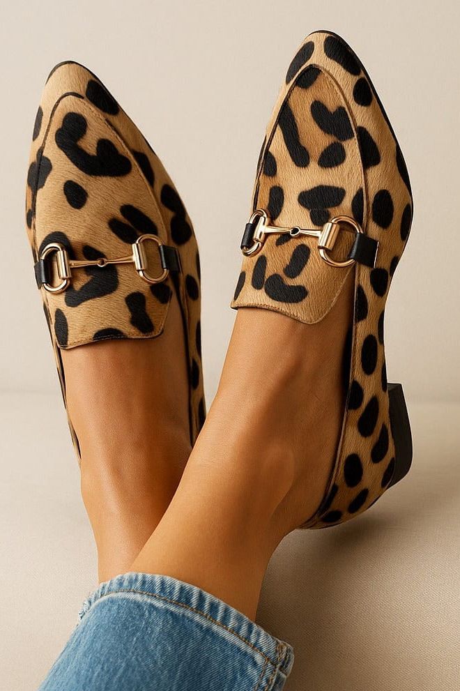Trendy Printed Loafers