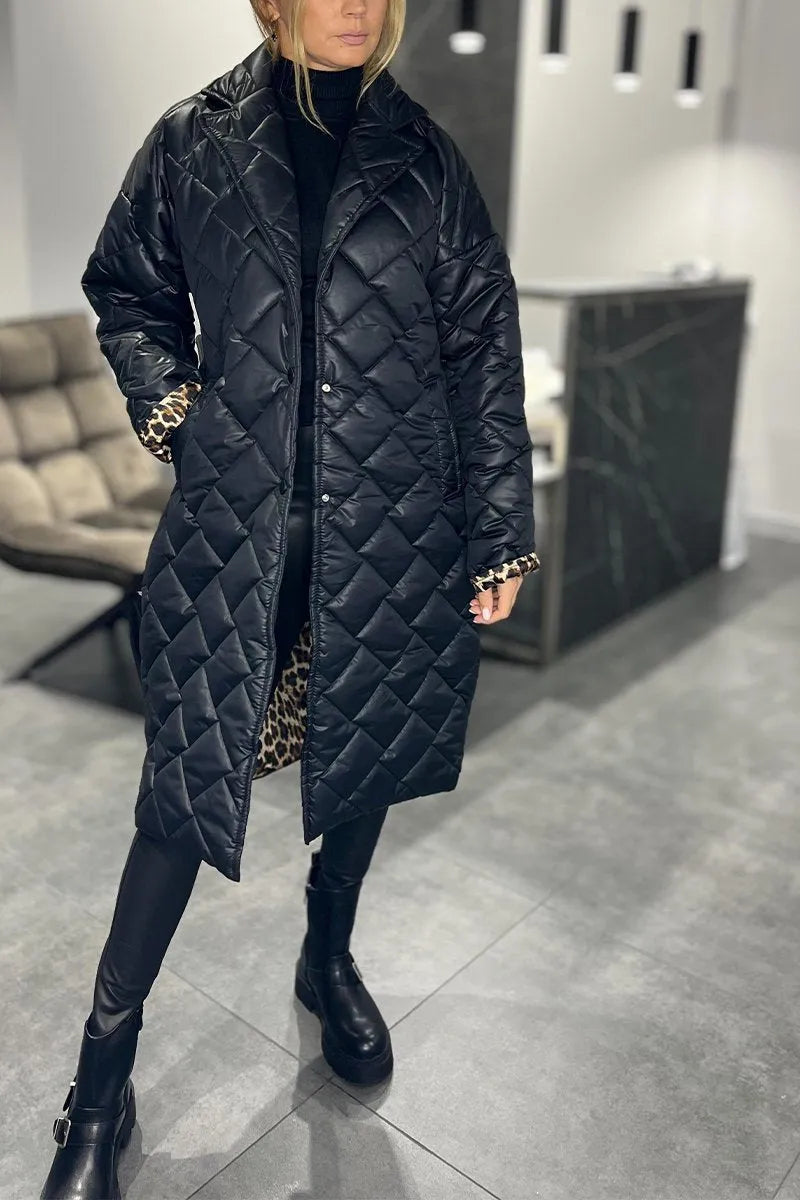 Quilted Mid Coat