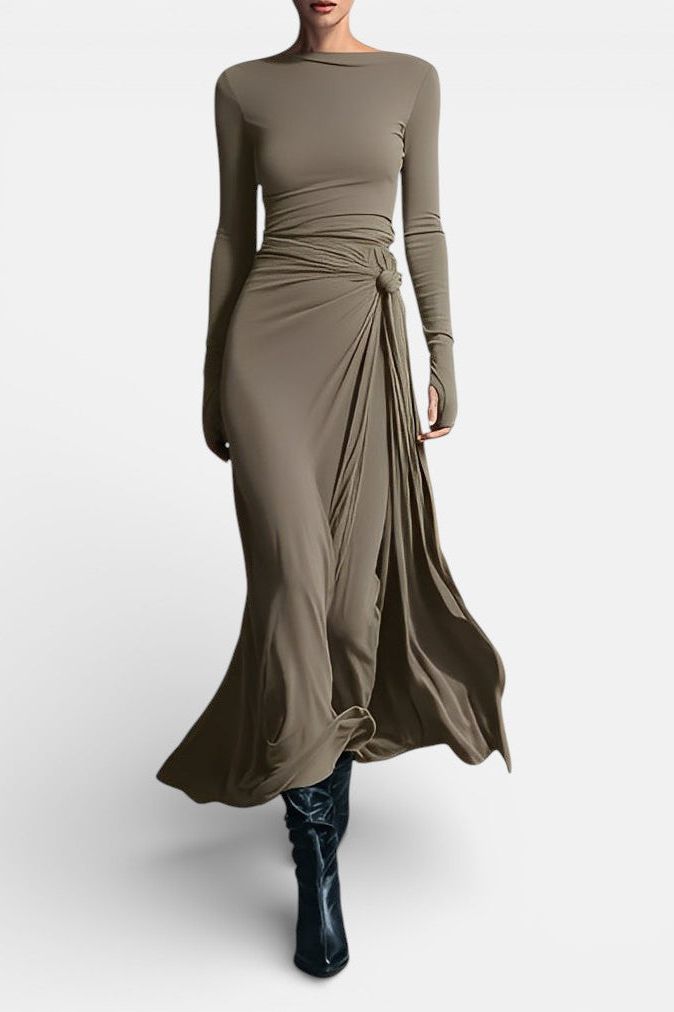 Naiara ❘ Maxi dress with side knot