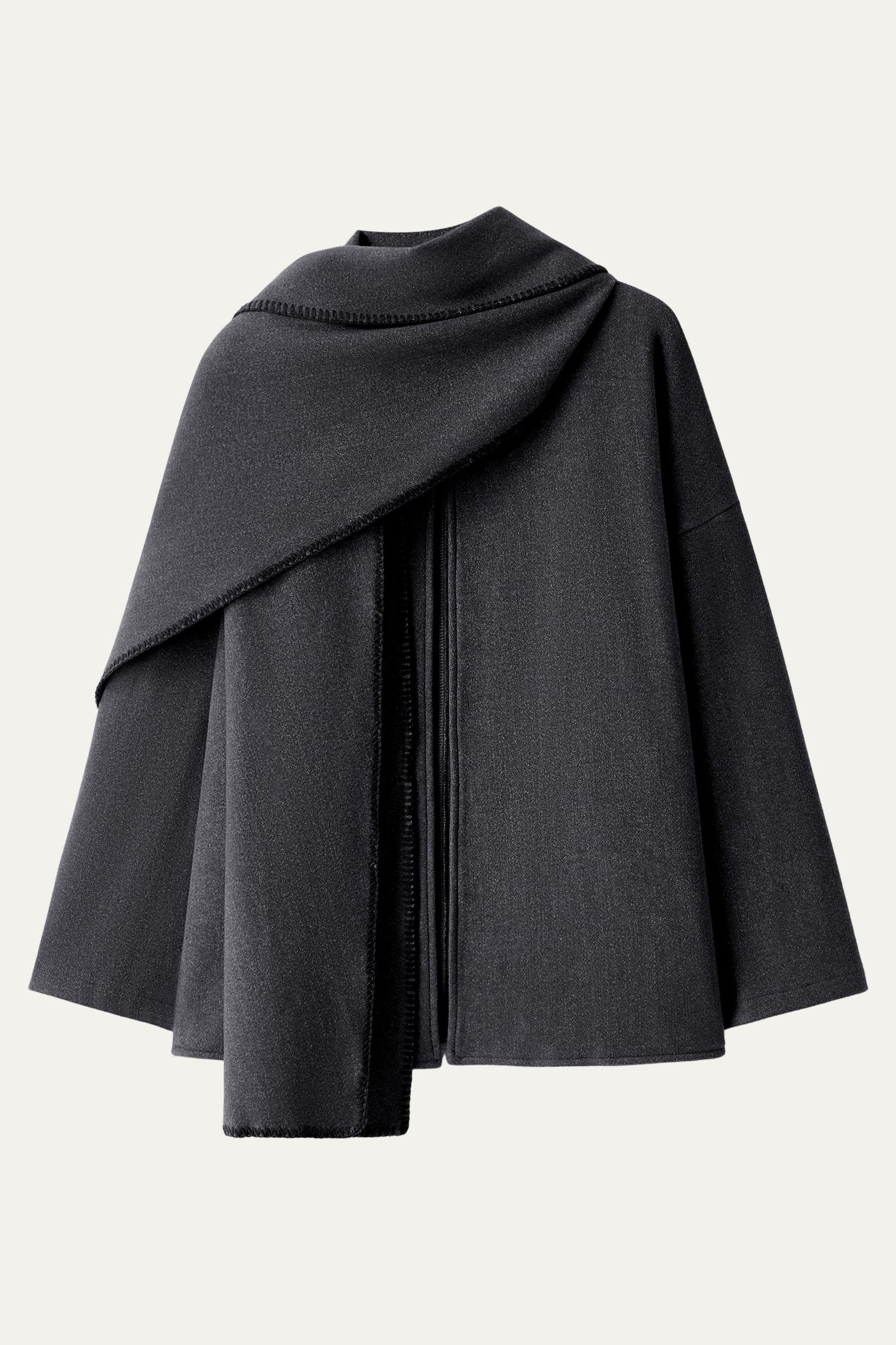 Oversized Scarf Jacket