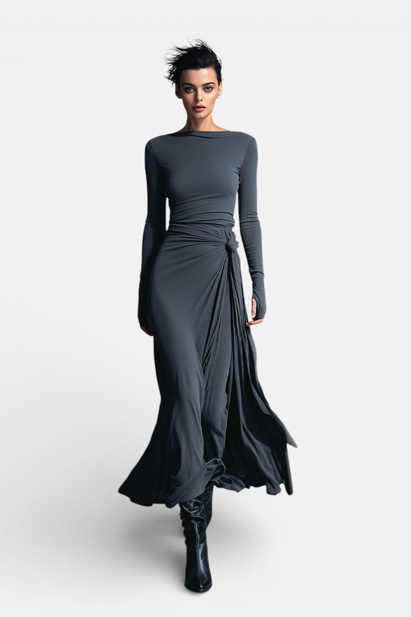 Naiara ❘ Maxi dress with side knot