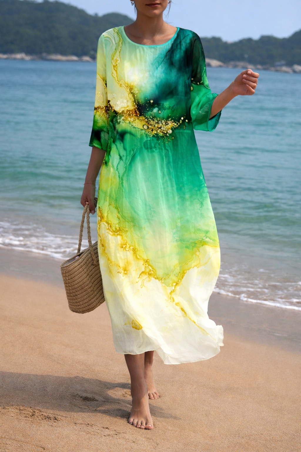 Breeze Flow Midi Dress