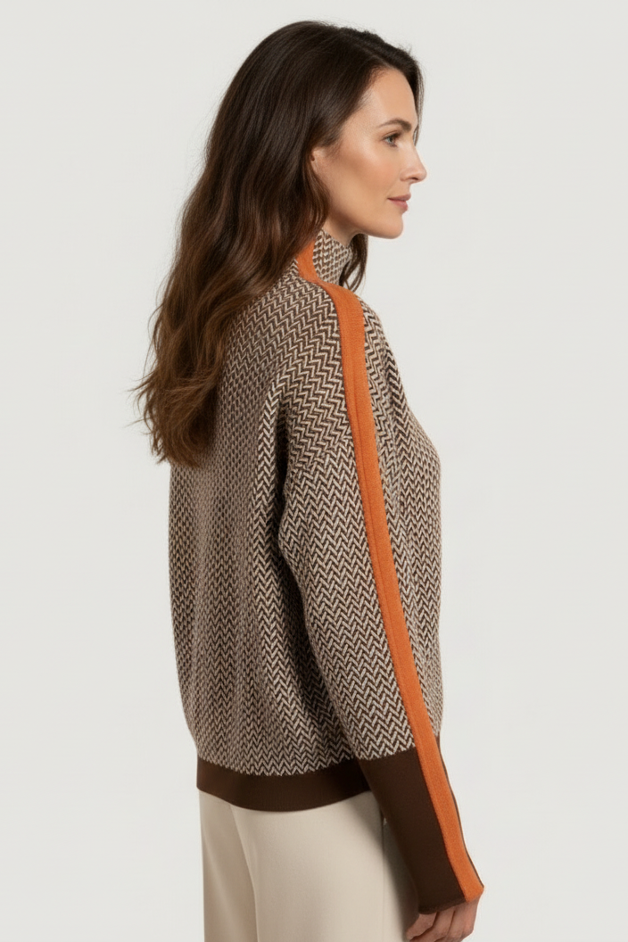 Grace Contrast Knit Sweater