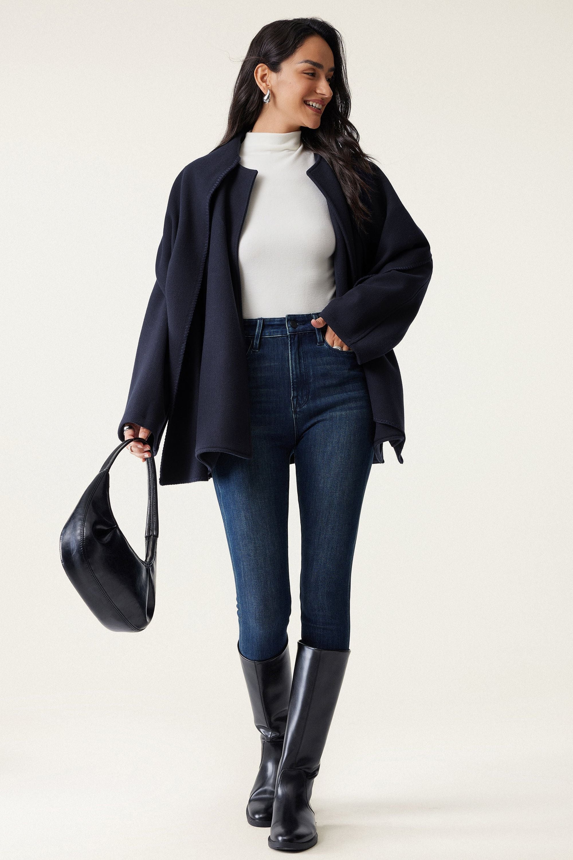 Oversized Scarf Jacket