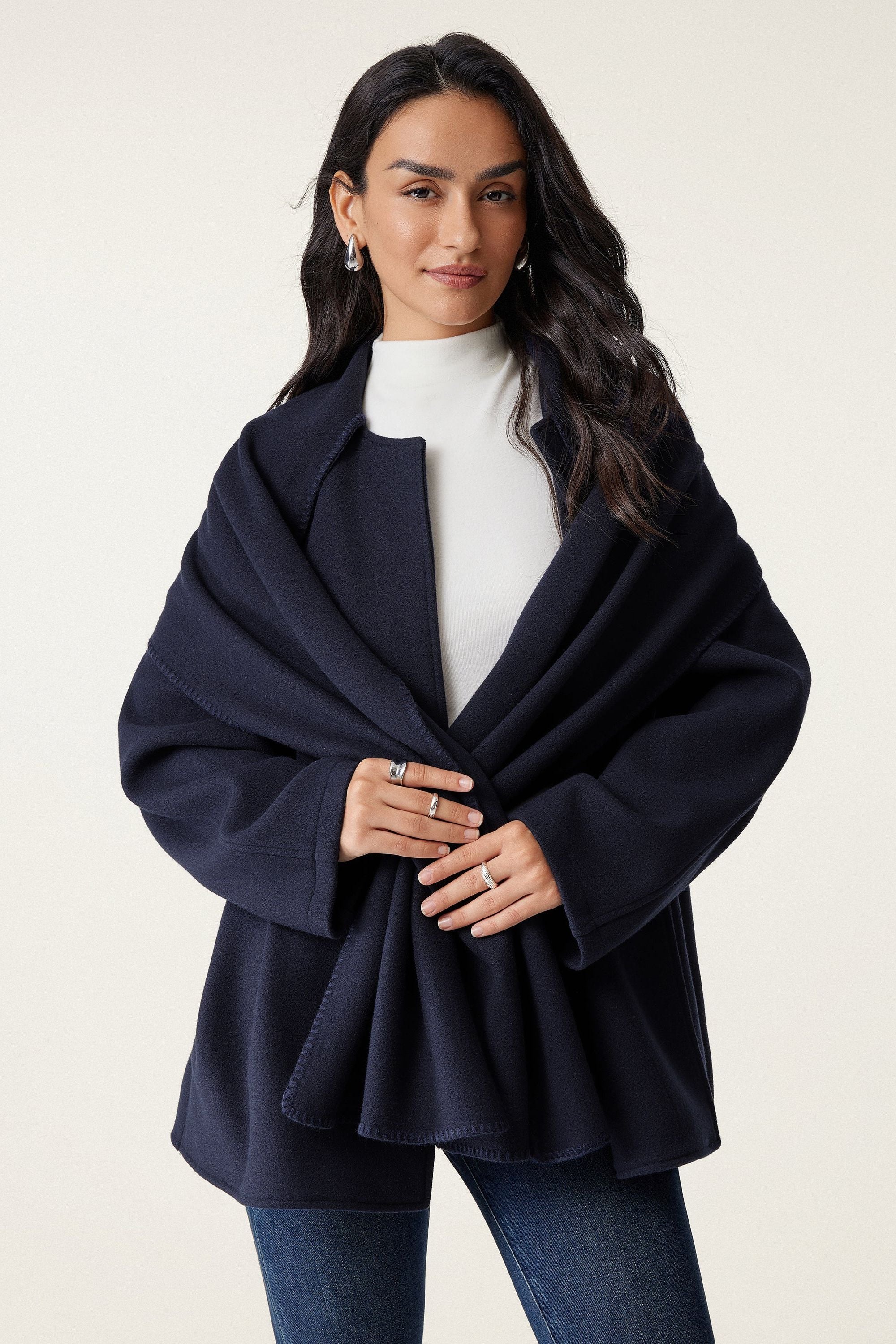 Oversized Scarf Jacket