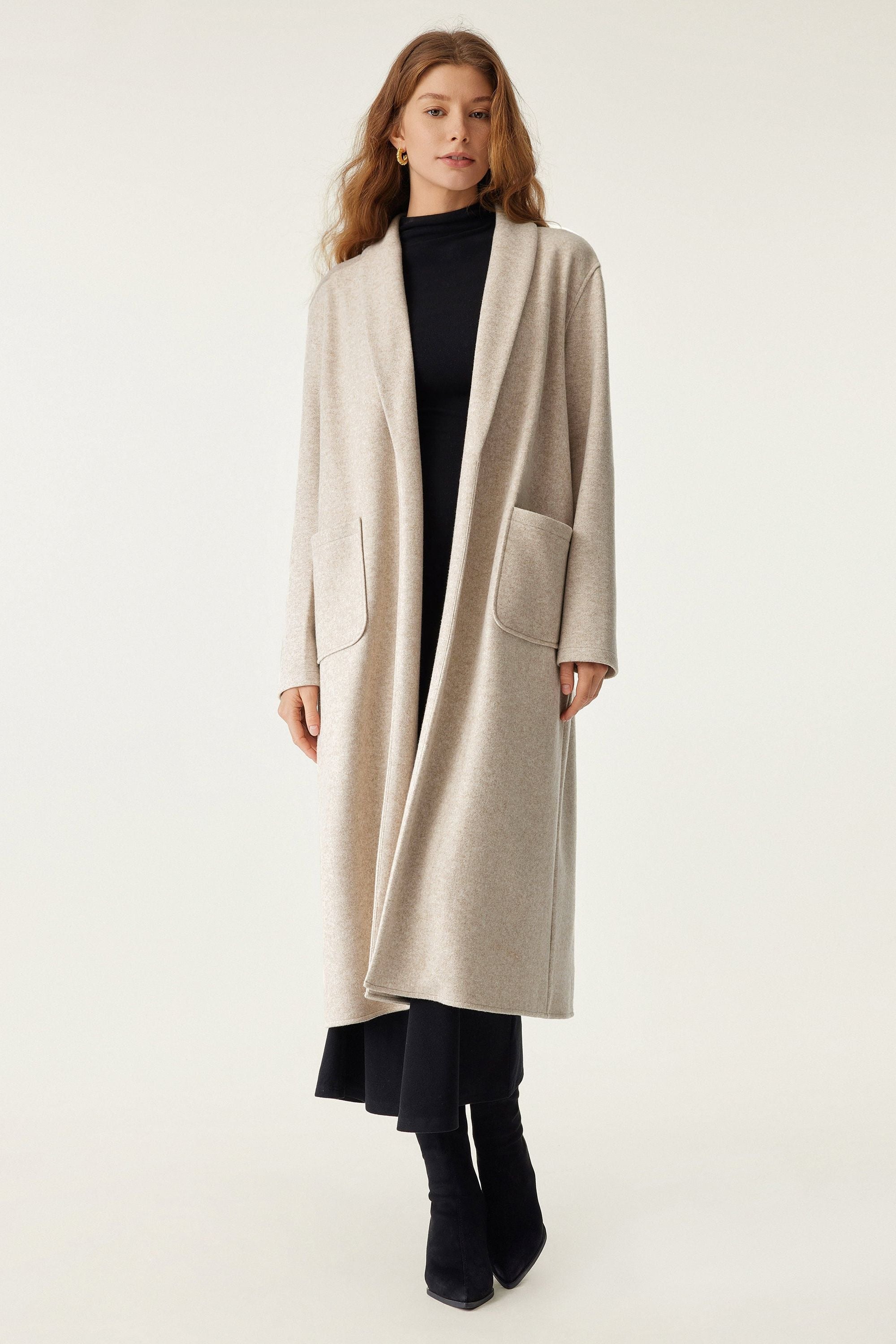 Patch Pocket Long Coat