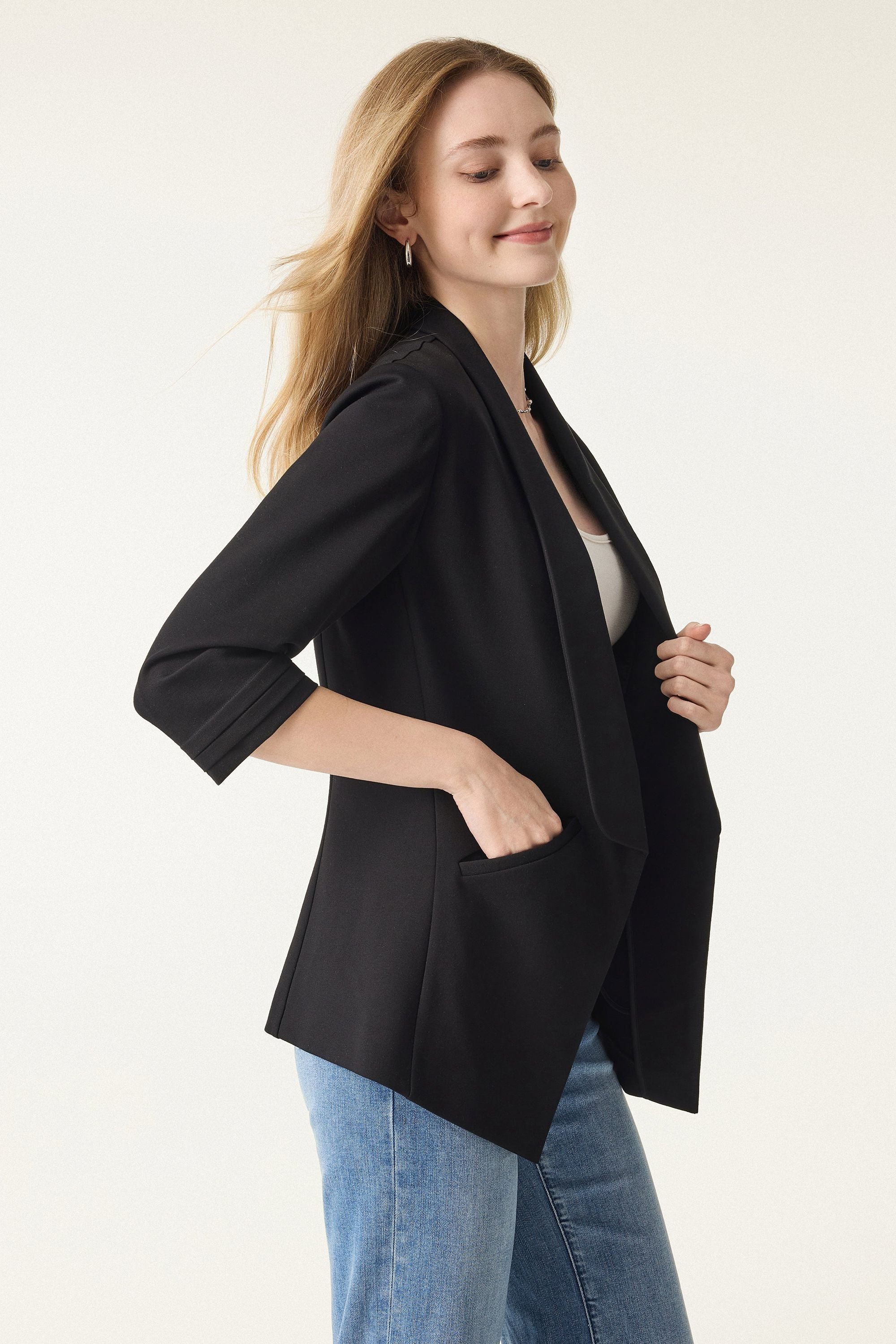 3/4 Sleeve Blazer