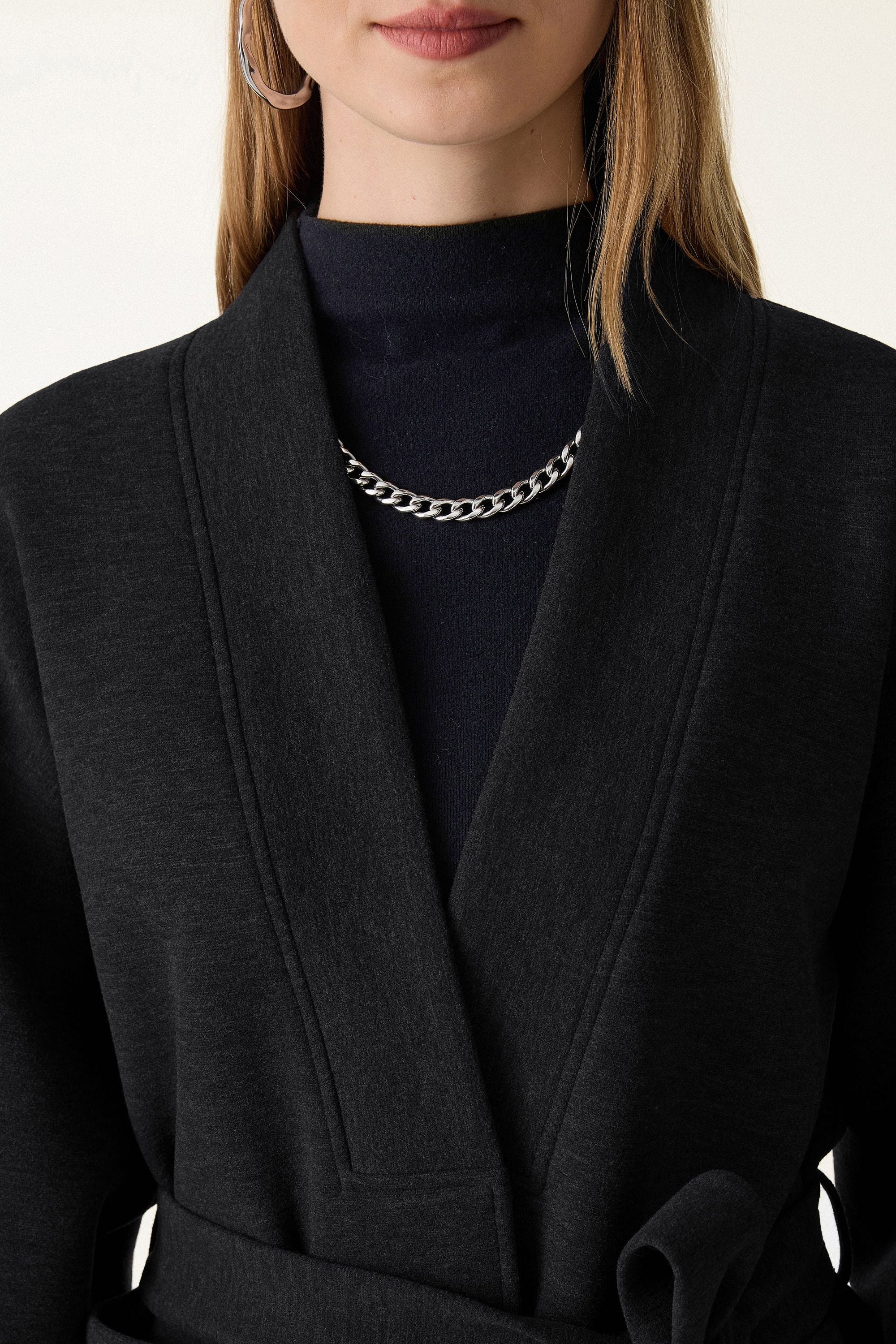 Belted Robe Style Coat