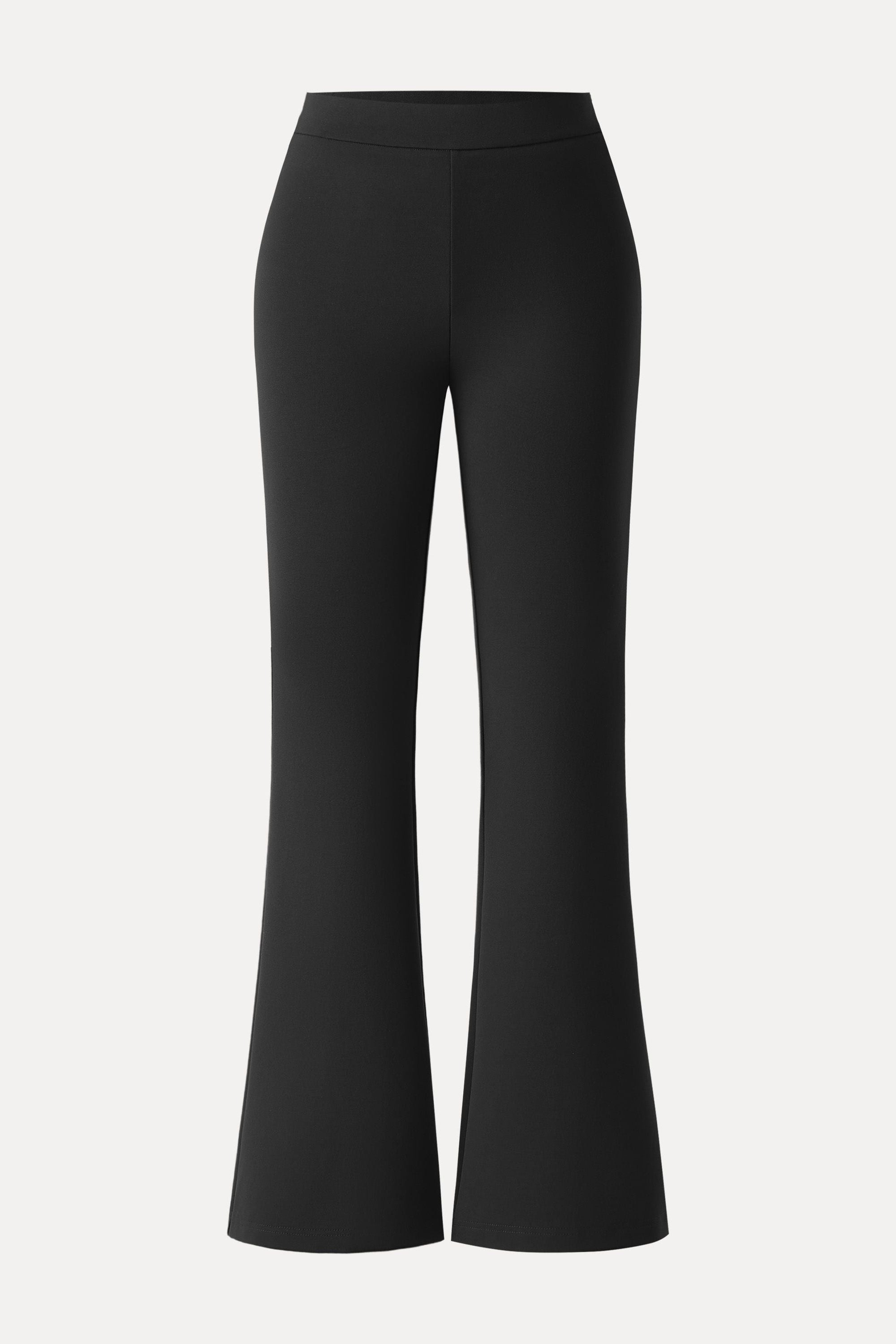 Slimming Ponte High Rise Pull-on Flared Pants
