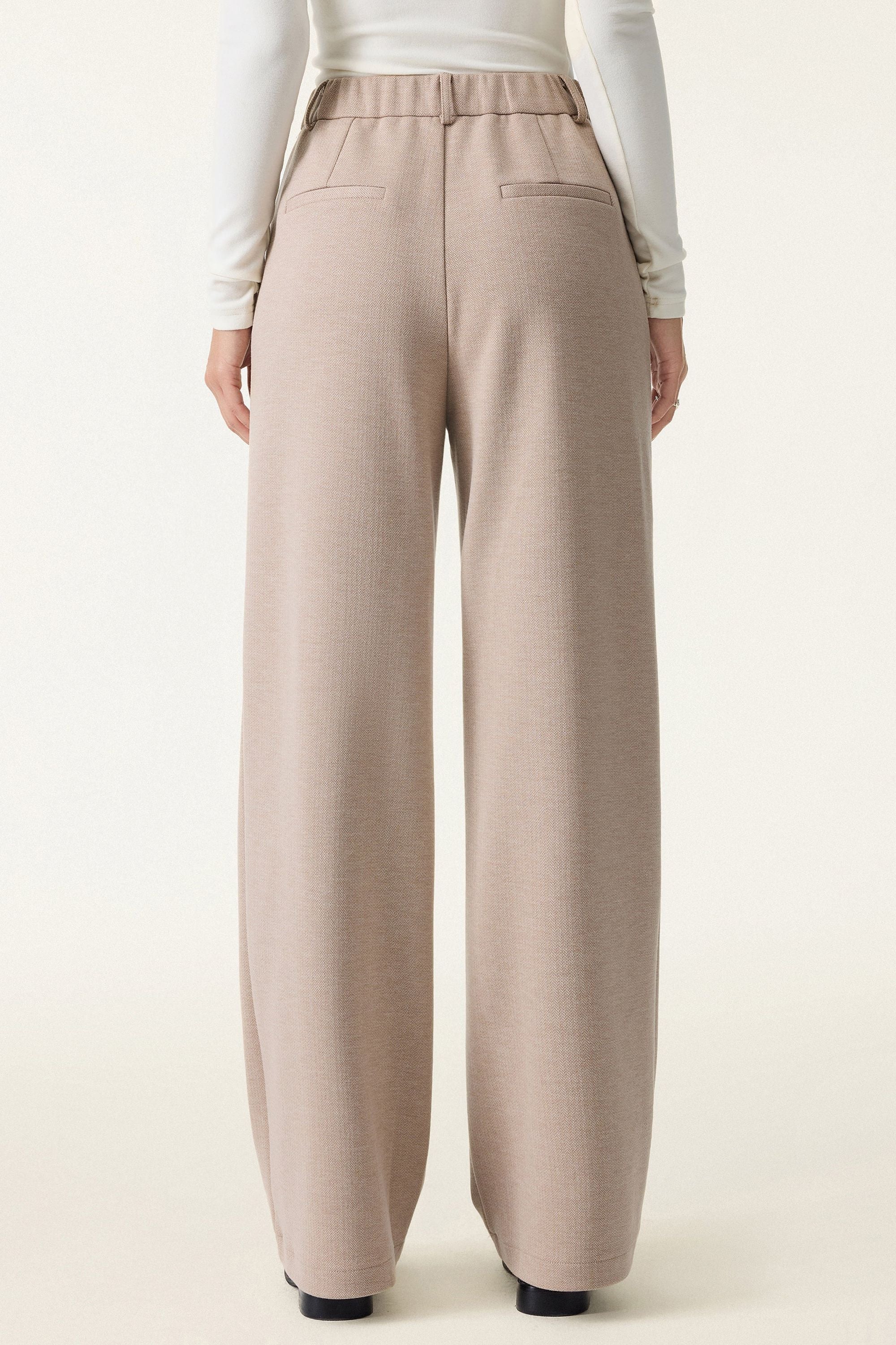 2Pcs Set Full Zip Jacket & Mid Rise Straight Leg Pants with Pockets