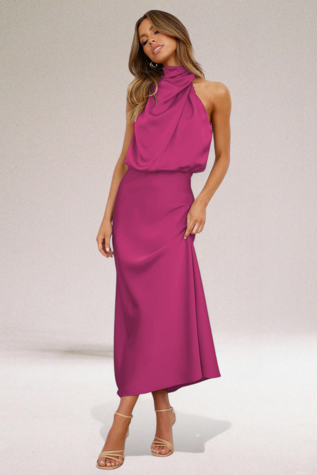 Celeste Halter Maxi Dress