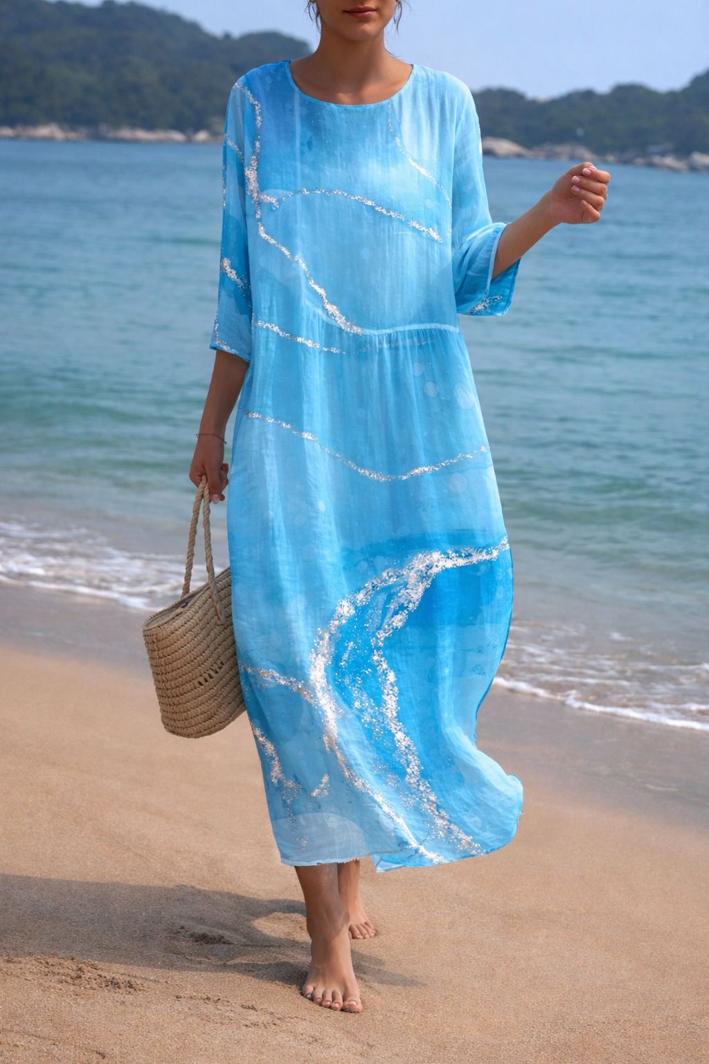 Breeze Flow Midi Dress