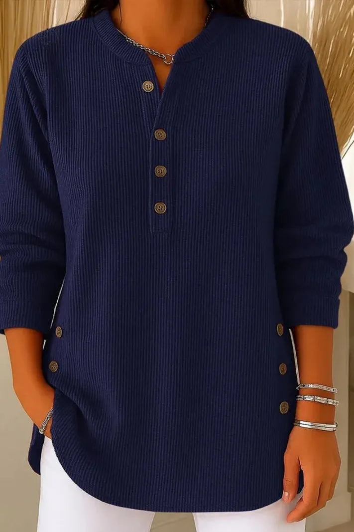 Olivia - Maglione a maglia con dettaglio dei bottoni