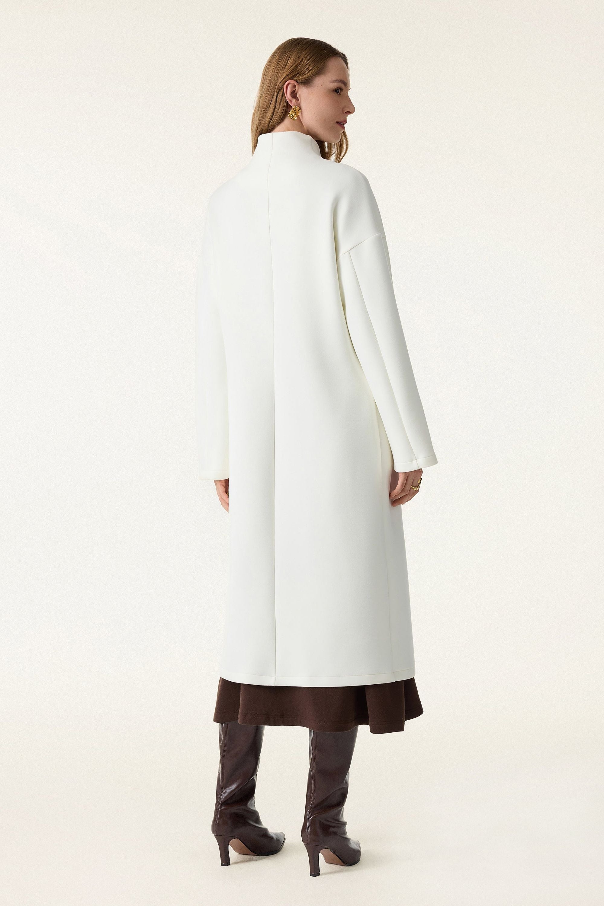 Double-breasted Stand Collar Coat