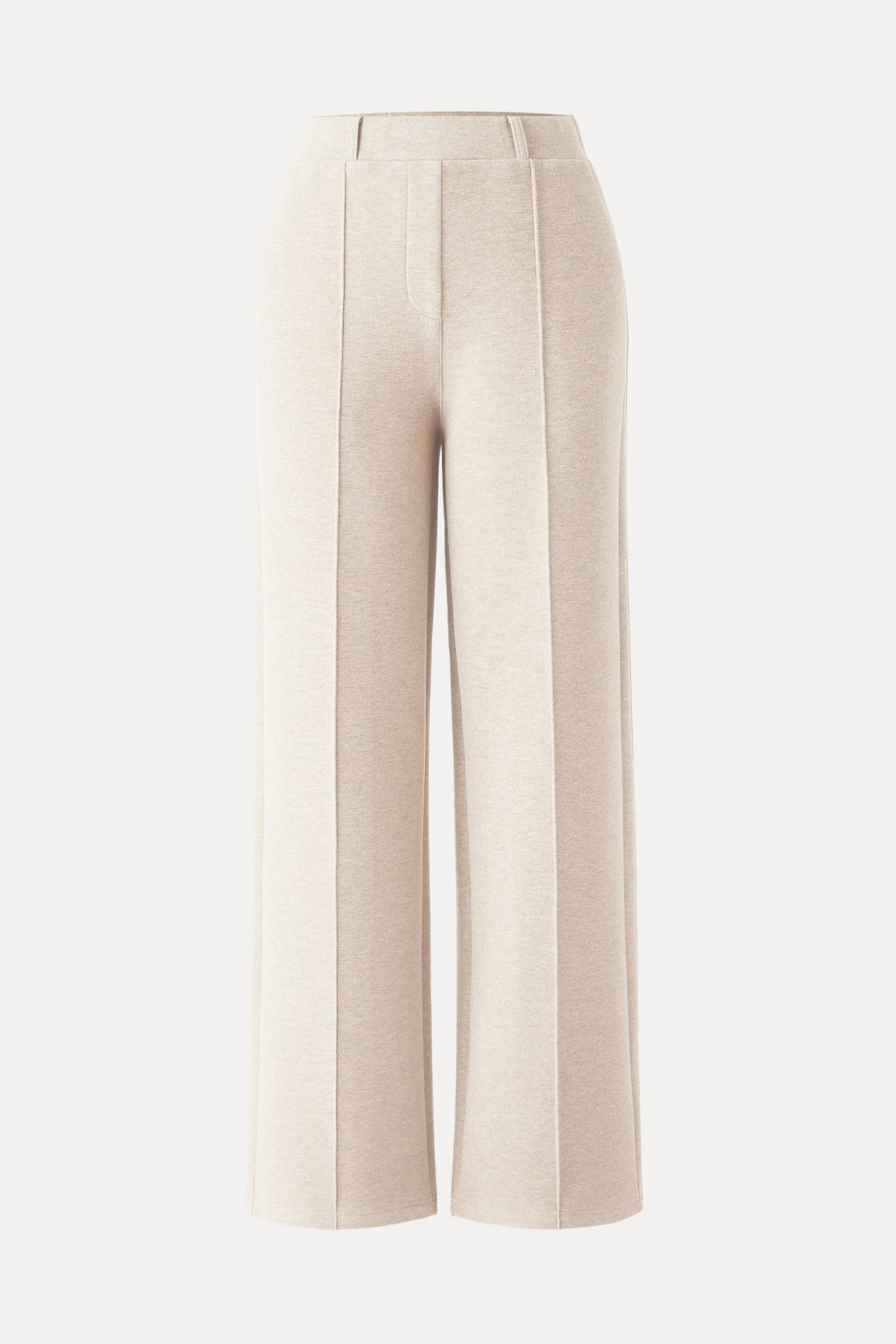 High Waisted Straight Leg Pull On Pant