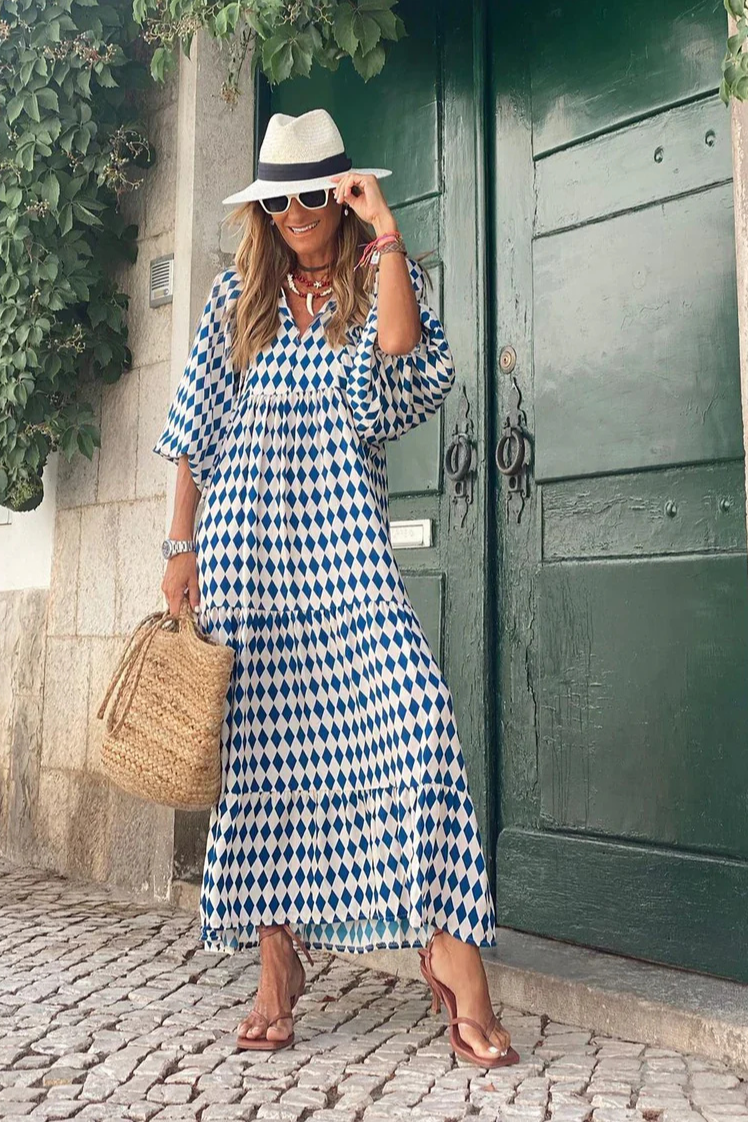 Boho Cotton Maxi Dress