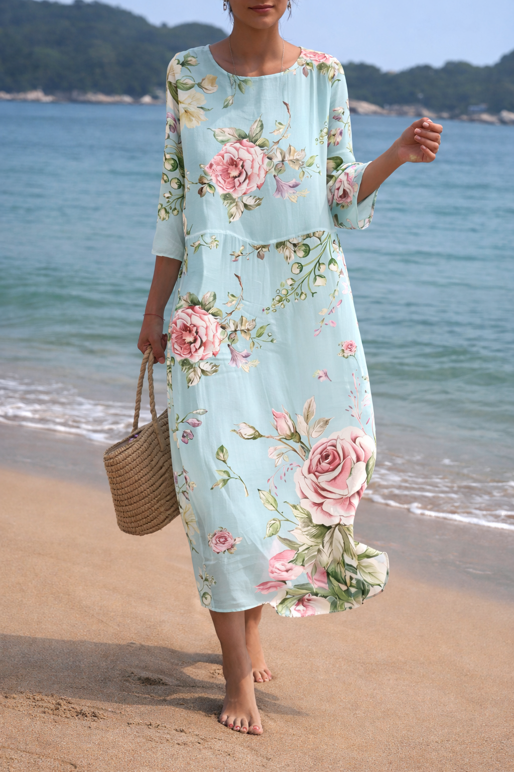 Breeze Flow Midi Dress