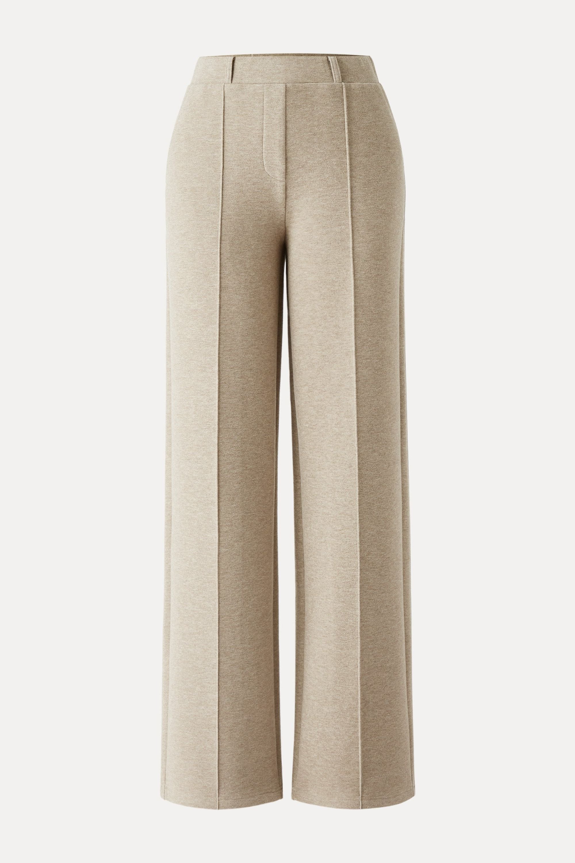 High Waisted Straight Leg Pull On Pant