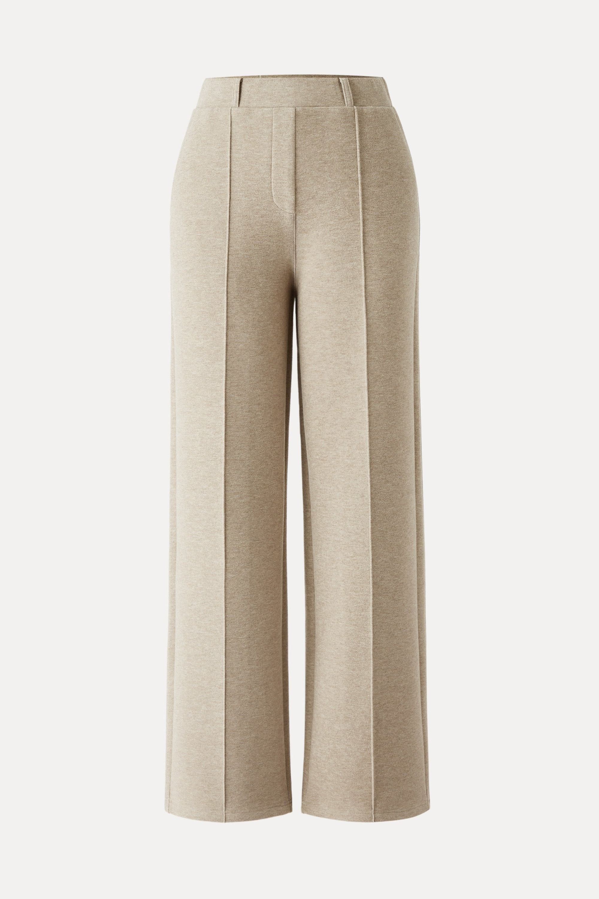 High Waisted Straight Leg Pull On Pant