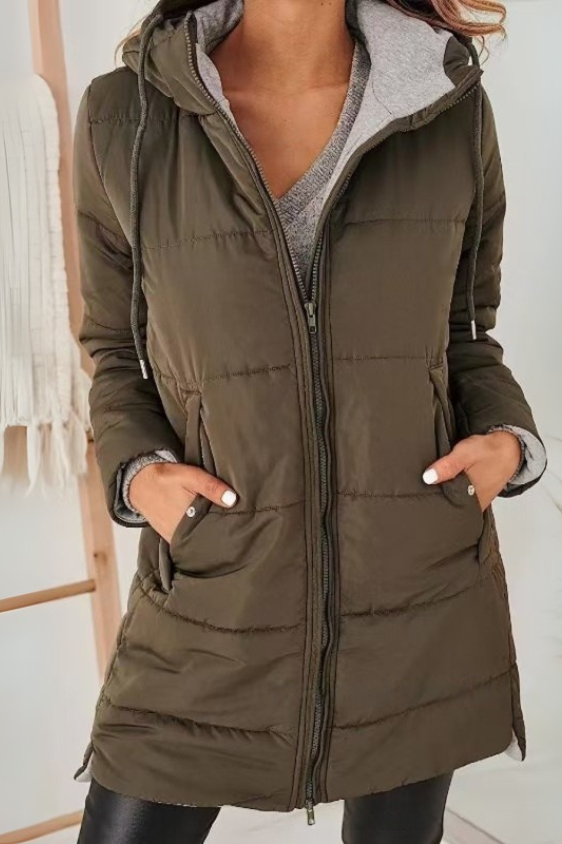 Casual Hooded Puffer Down Jacket