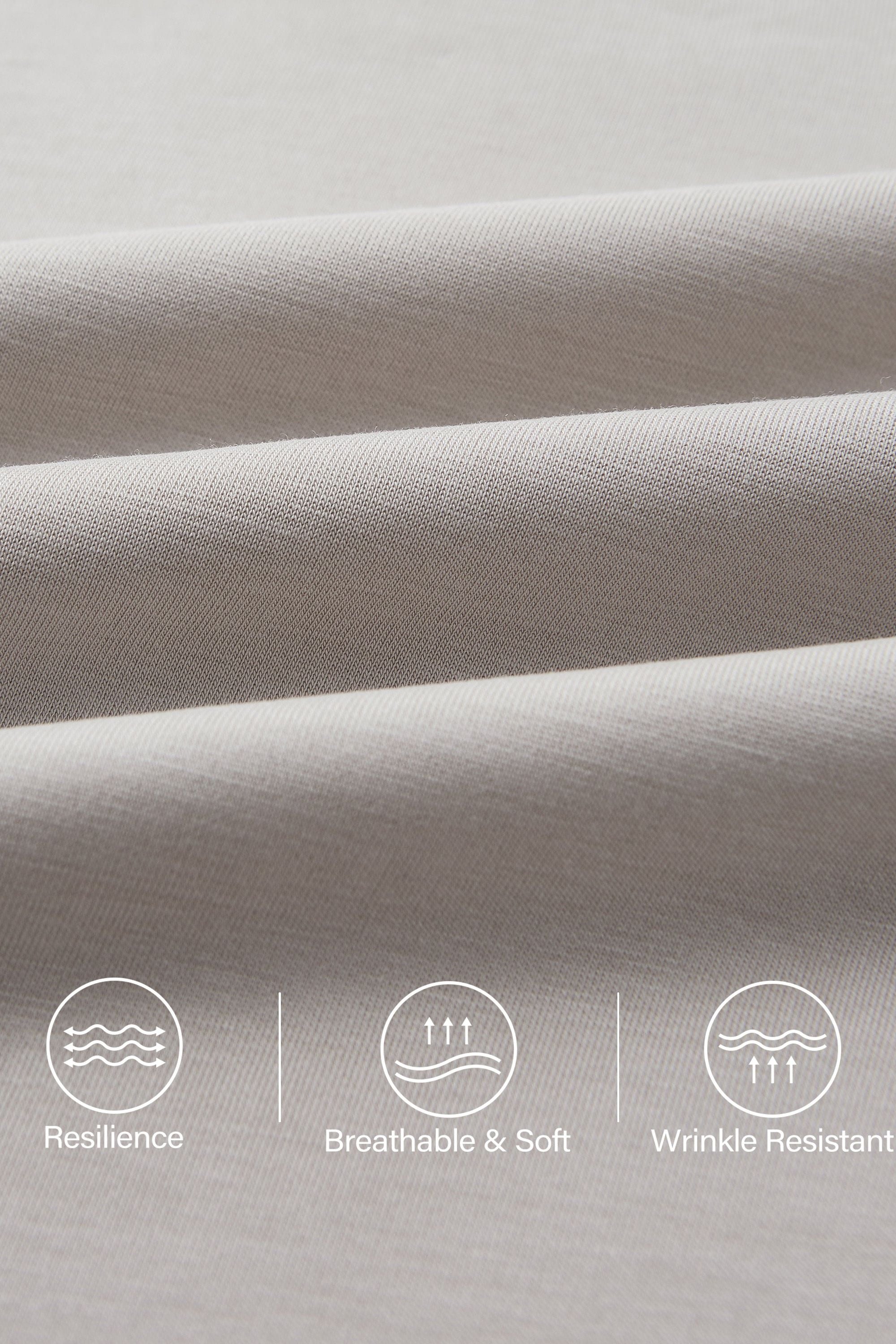 2Pcs Set Mockneck Pullover Shirt & Mid Rise Straight Leg Pants with Pockets