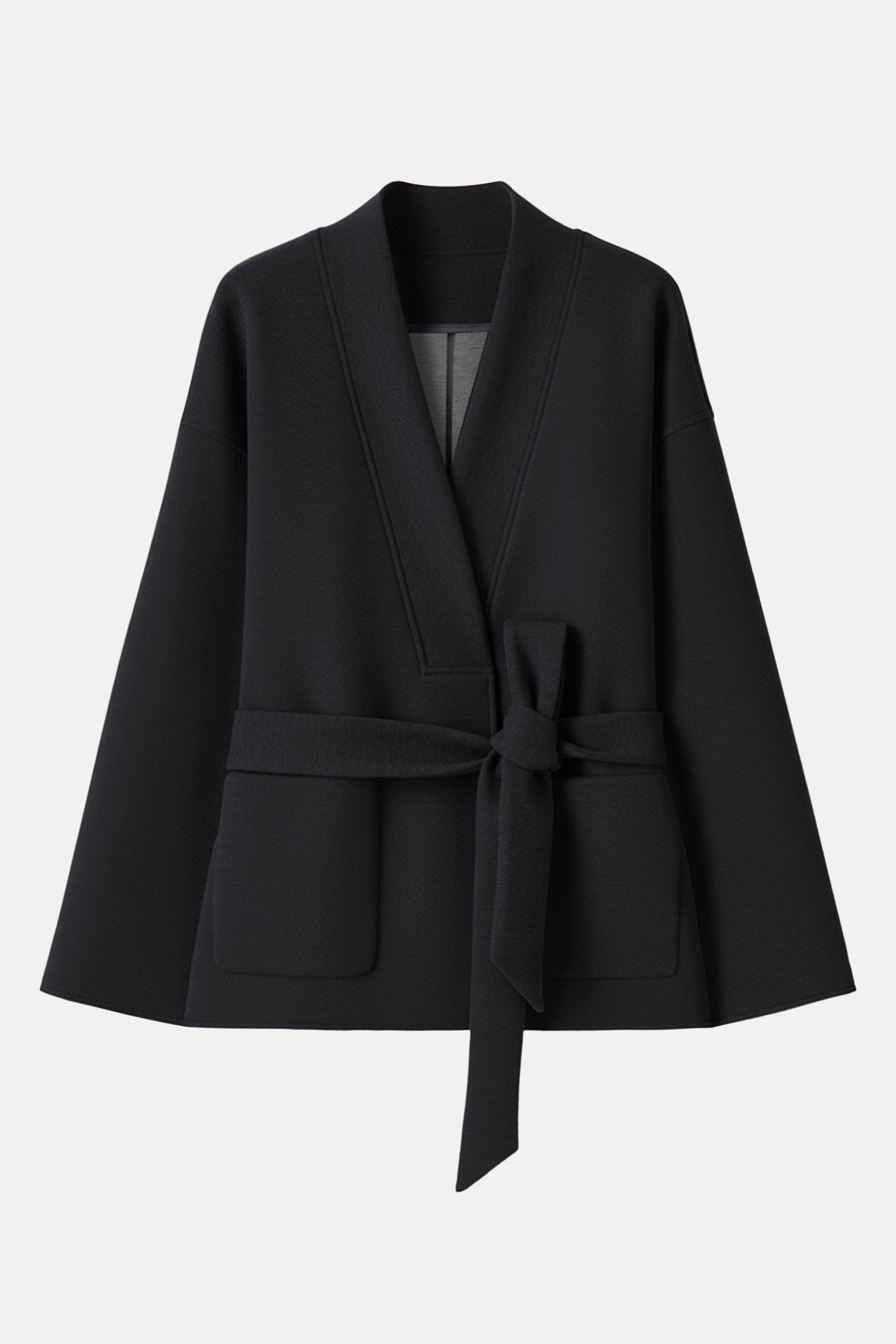 Belted Robe Style Coat