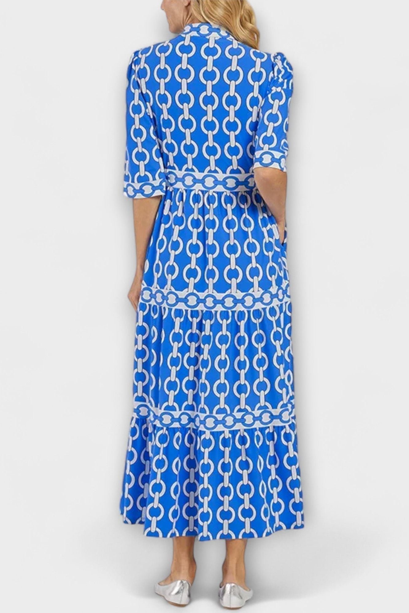 Royal Chain Elegance Midi Dress