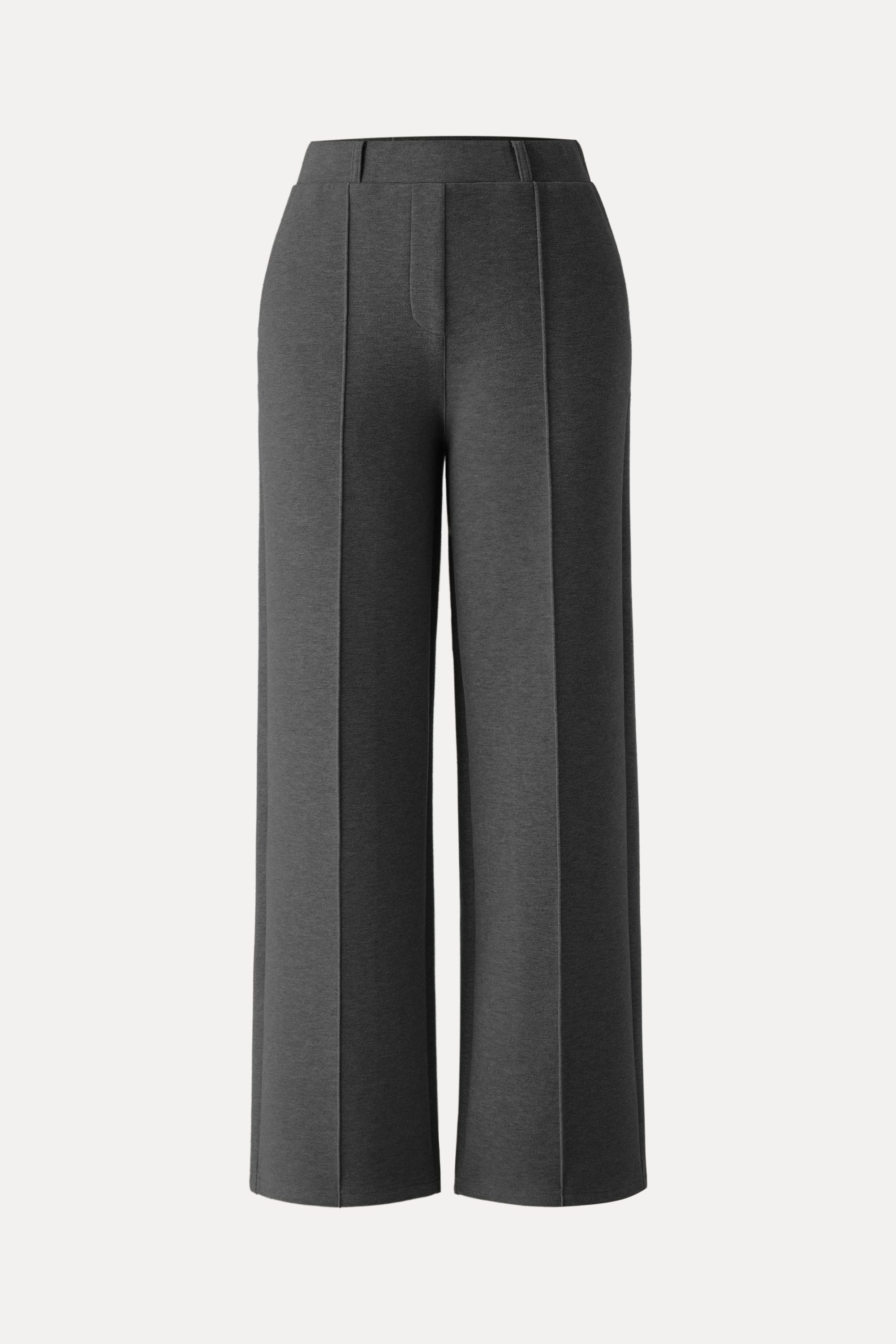 High Waisted Straight Leg Pull On Pant