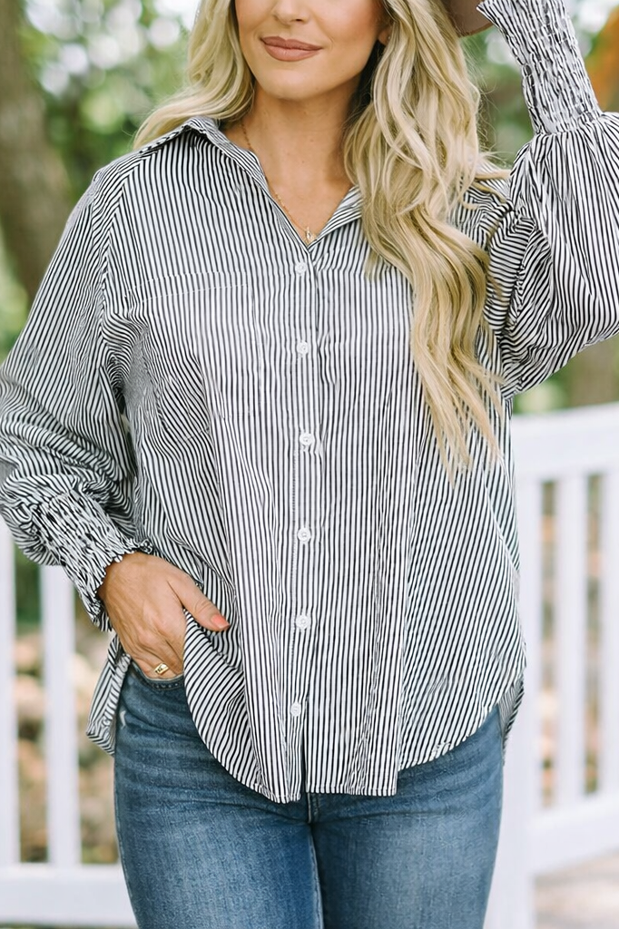 Refined Flow Longline Blouse