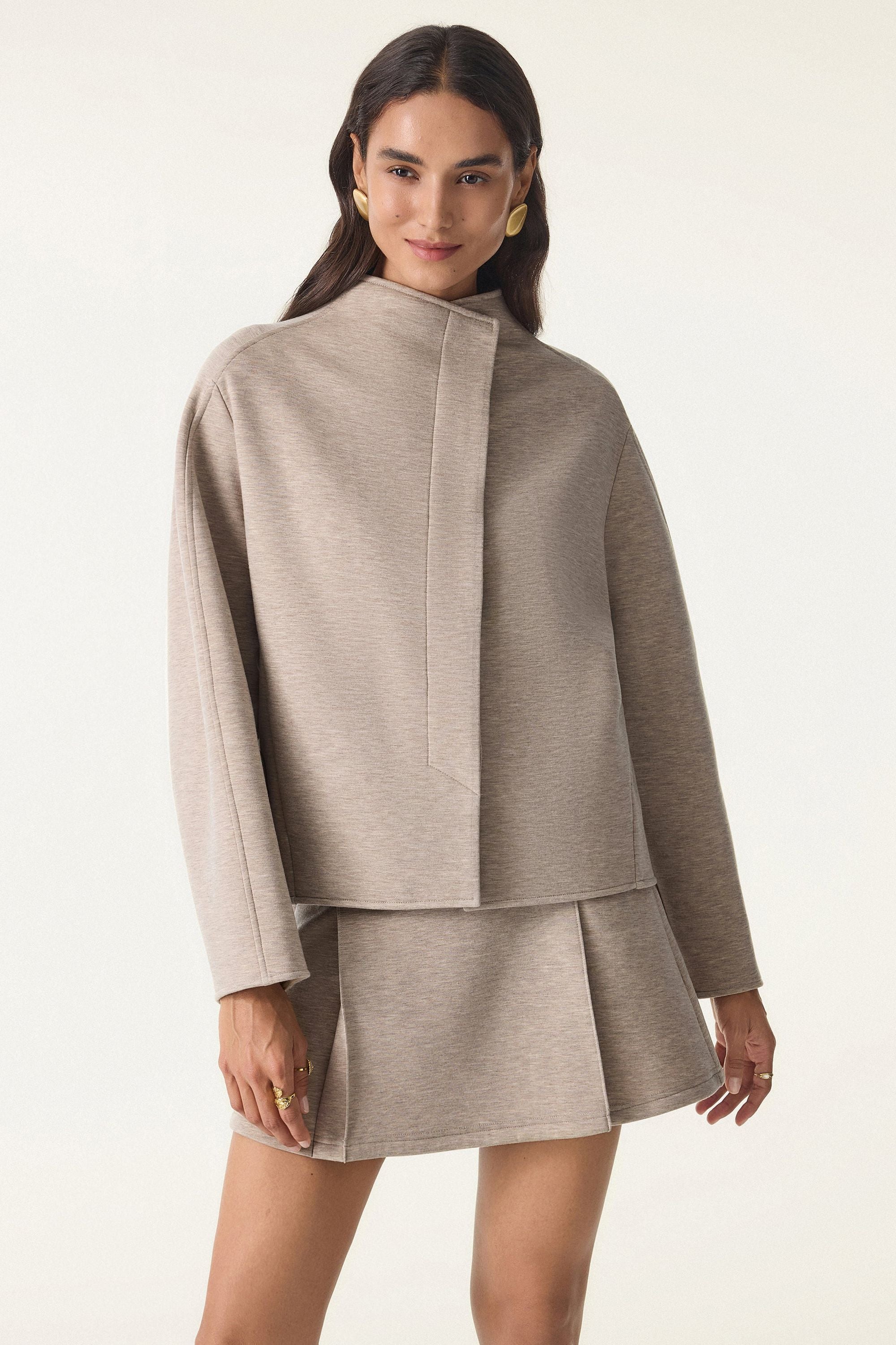 Collar Cropped Jacket