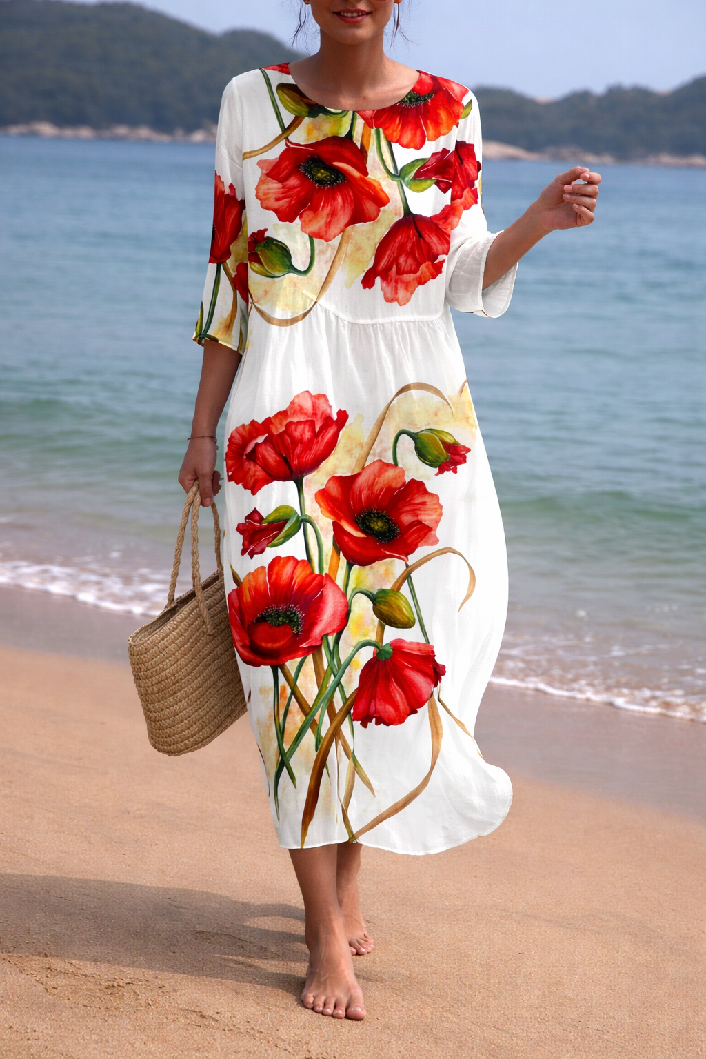 Breeze Flow Midi Dress