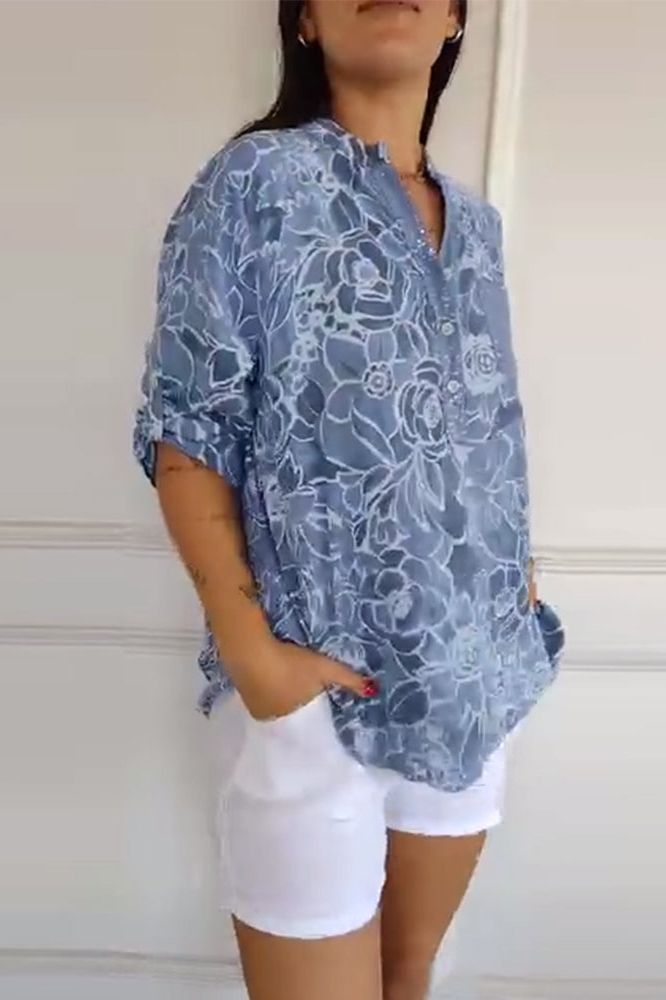 Floral Breeze Casual Blouse