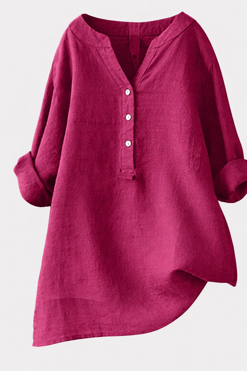 Effortless Linen Button Blouse