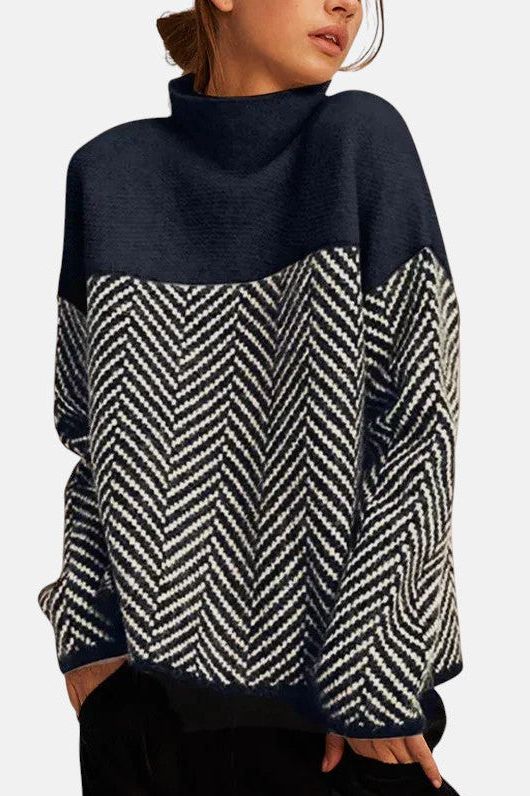 Herringbone Knit Sweater