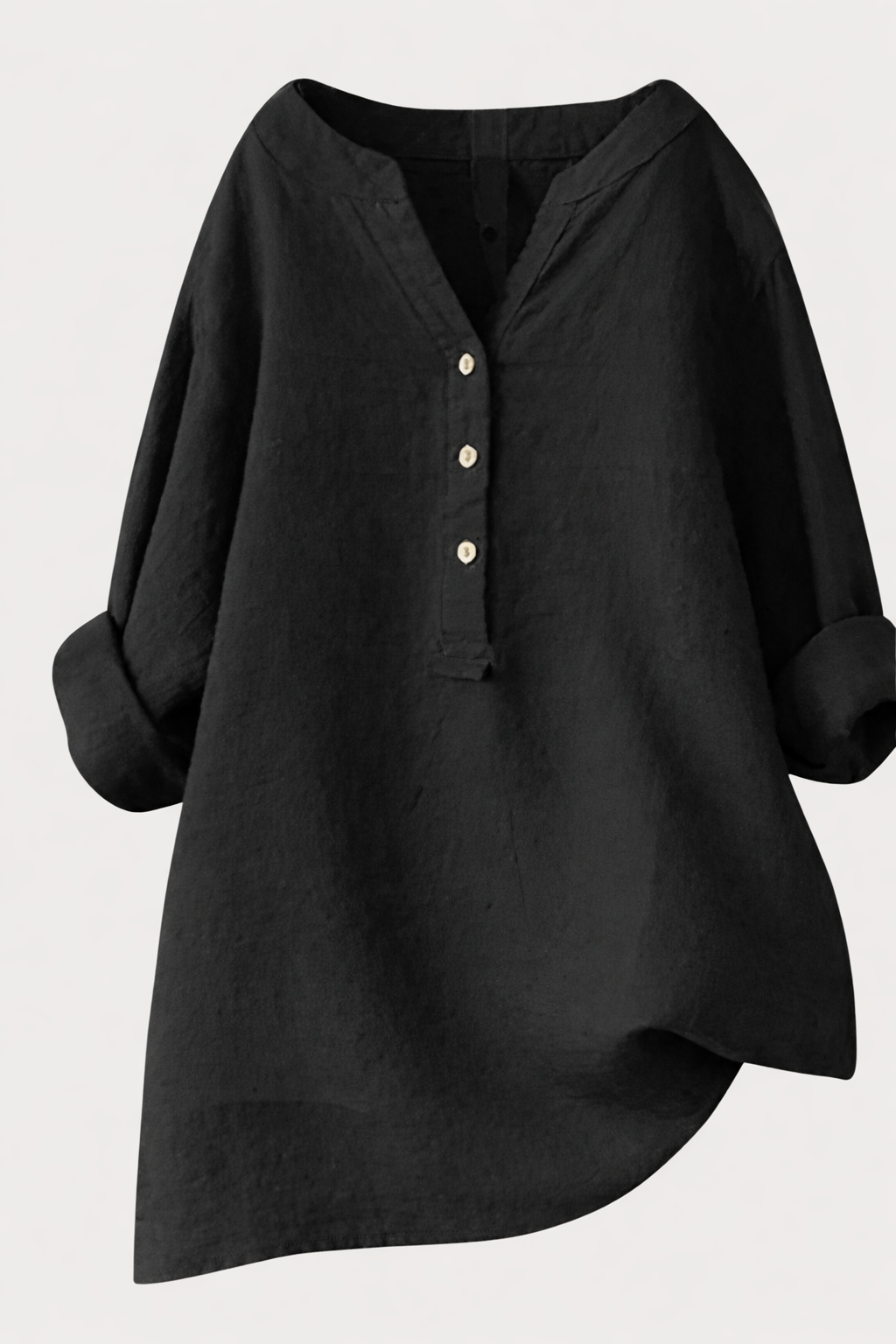 Effortless Linen Button Blouse
