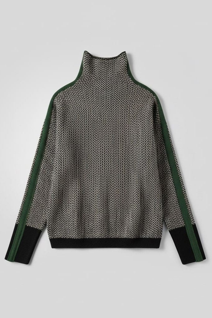 Grace Contrast Knit Sweater