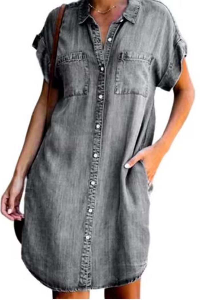 Classic Denim Shirt Dress
