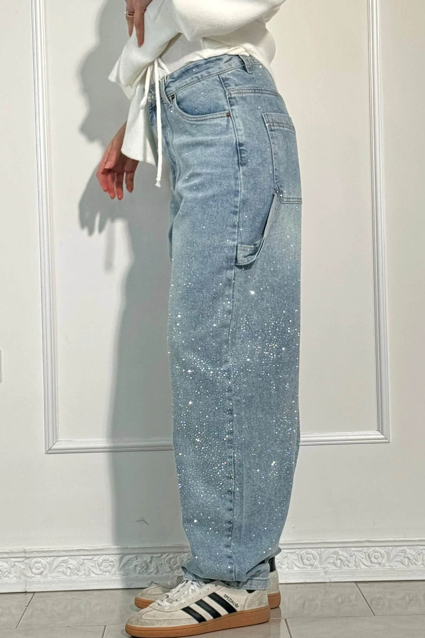 Starlight Wide-Leg Denim Pants