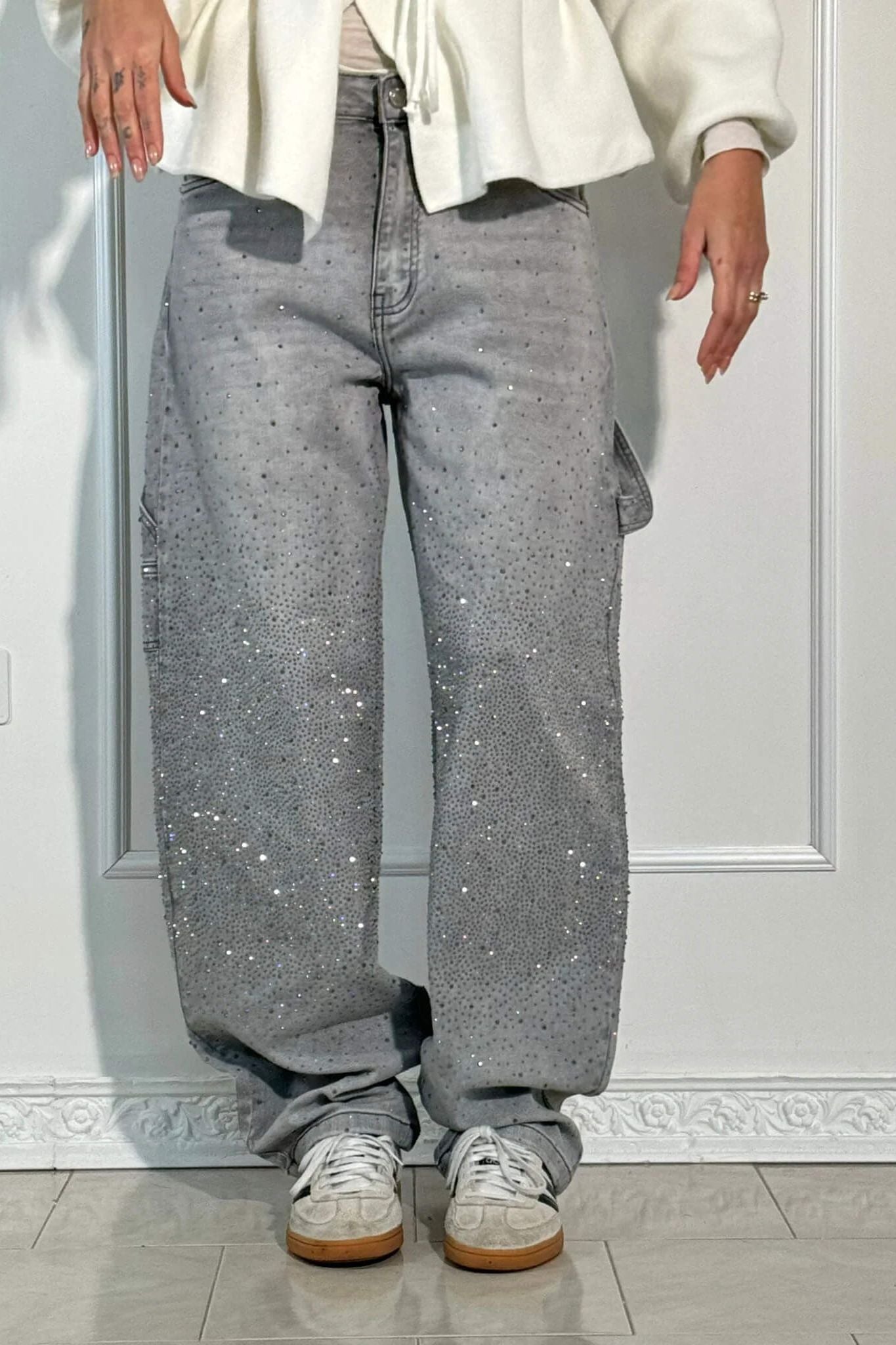 Starlight Wide-Leg Denim Pants