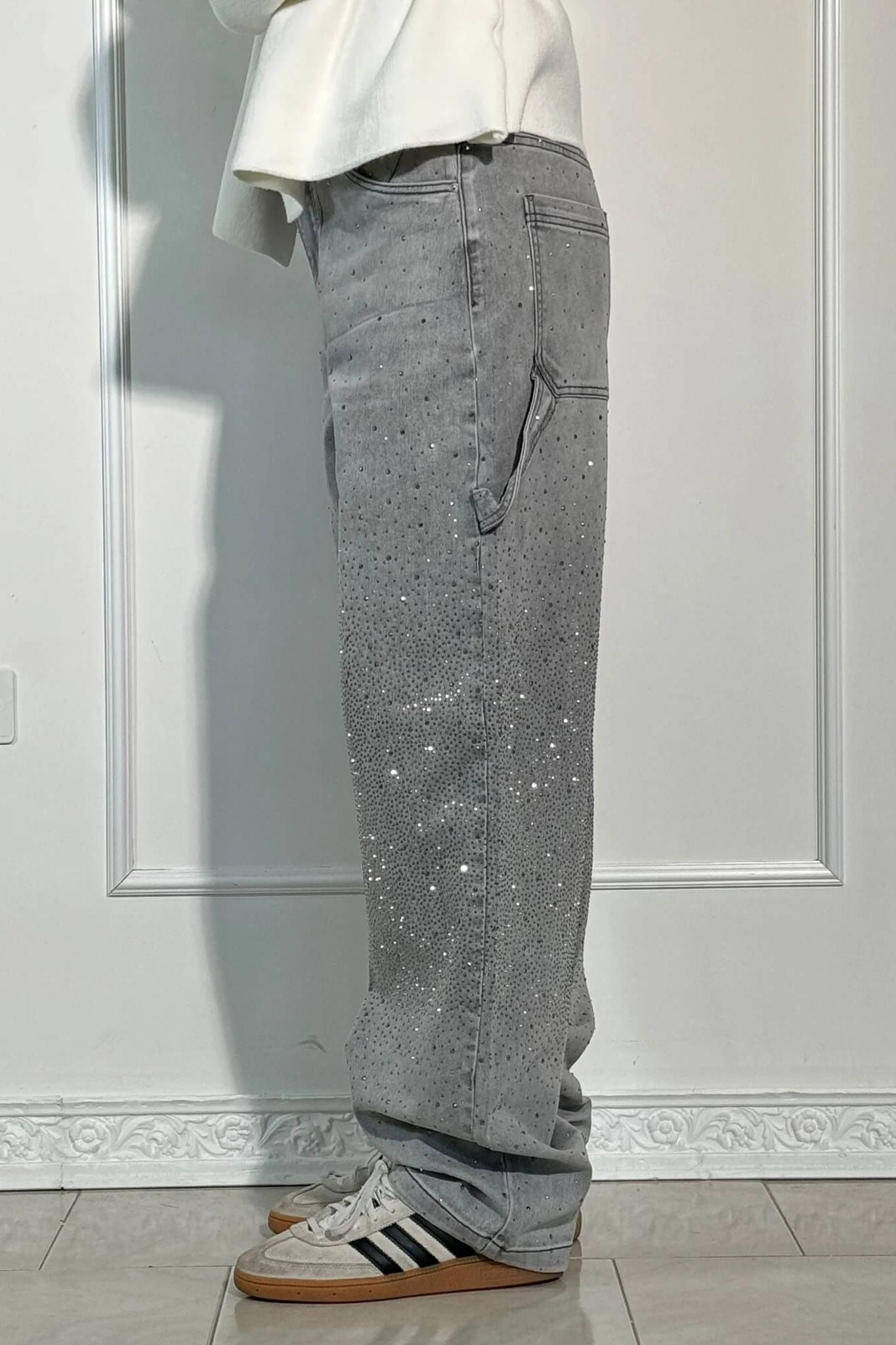 Starlight Wide-Leg Denim Pants