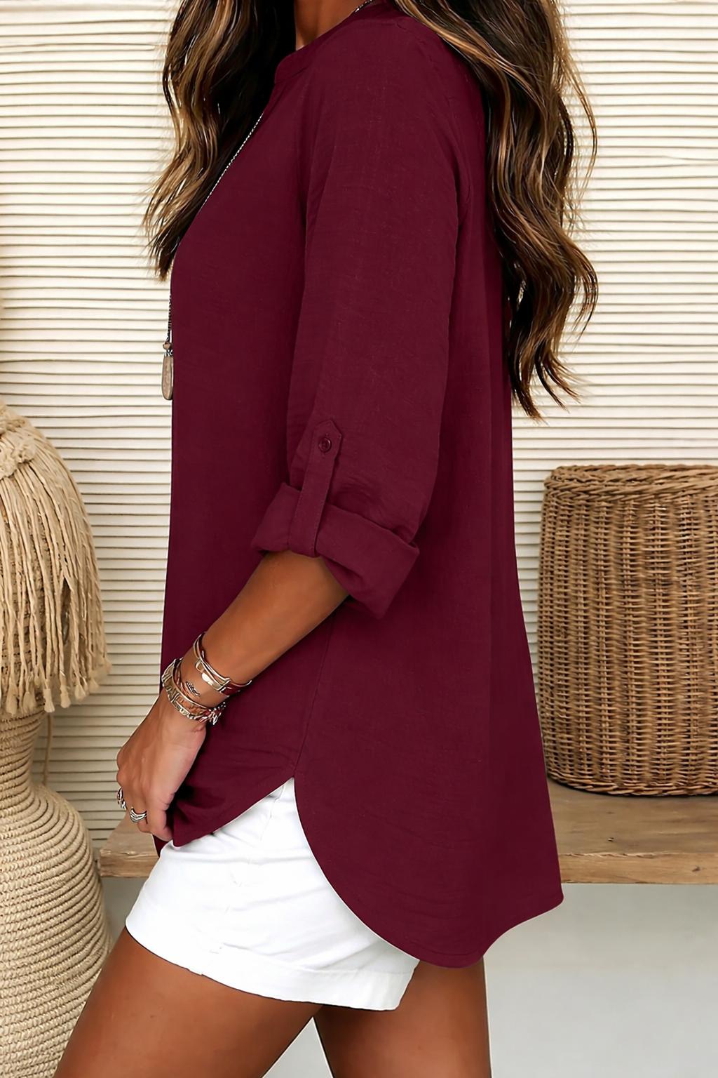 Calista Linen Blouse