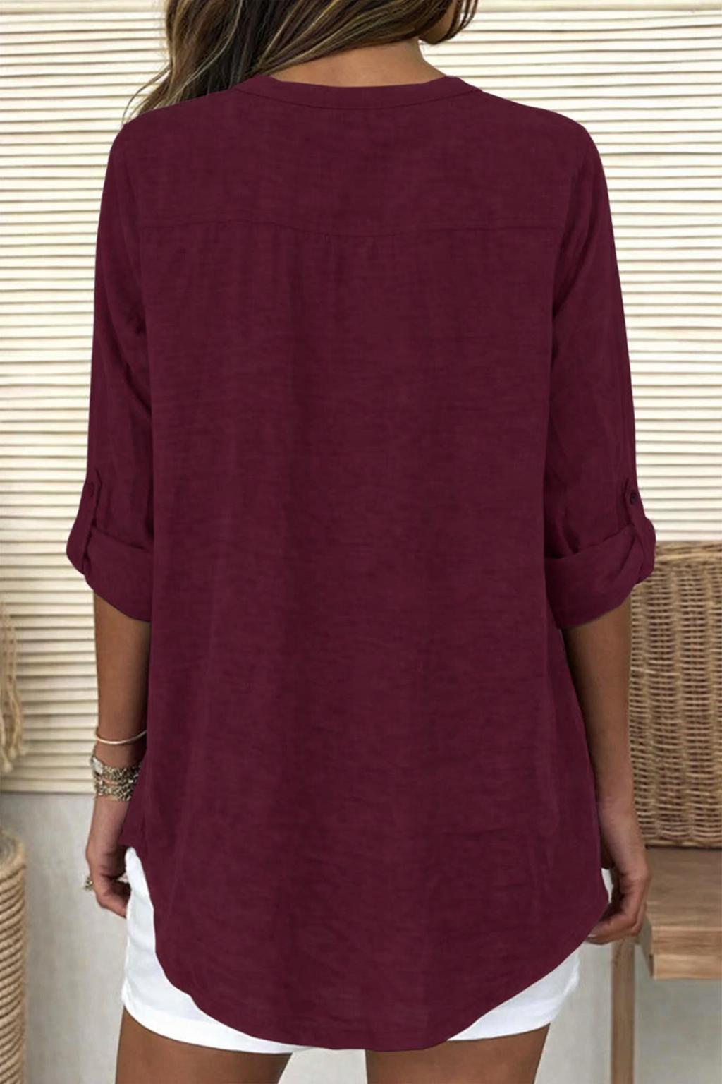 Calista Linen Blouse